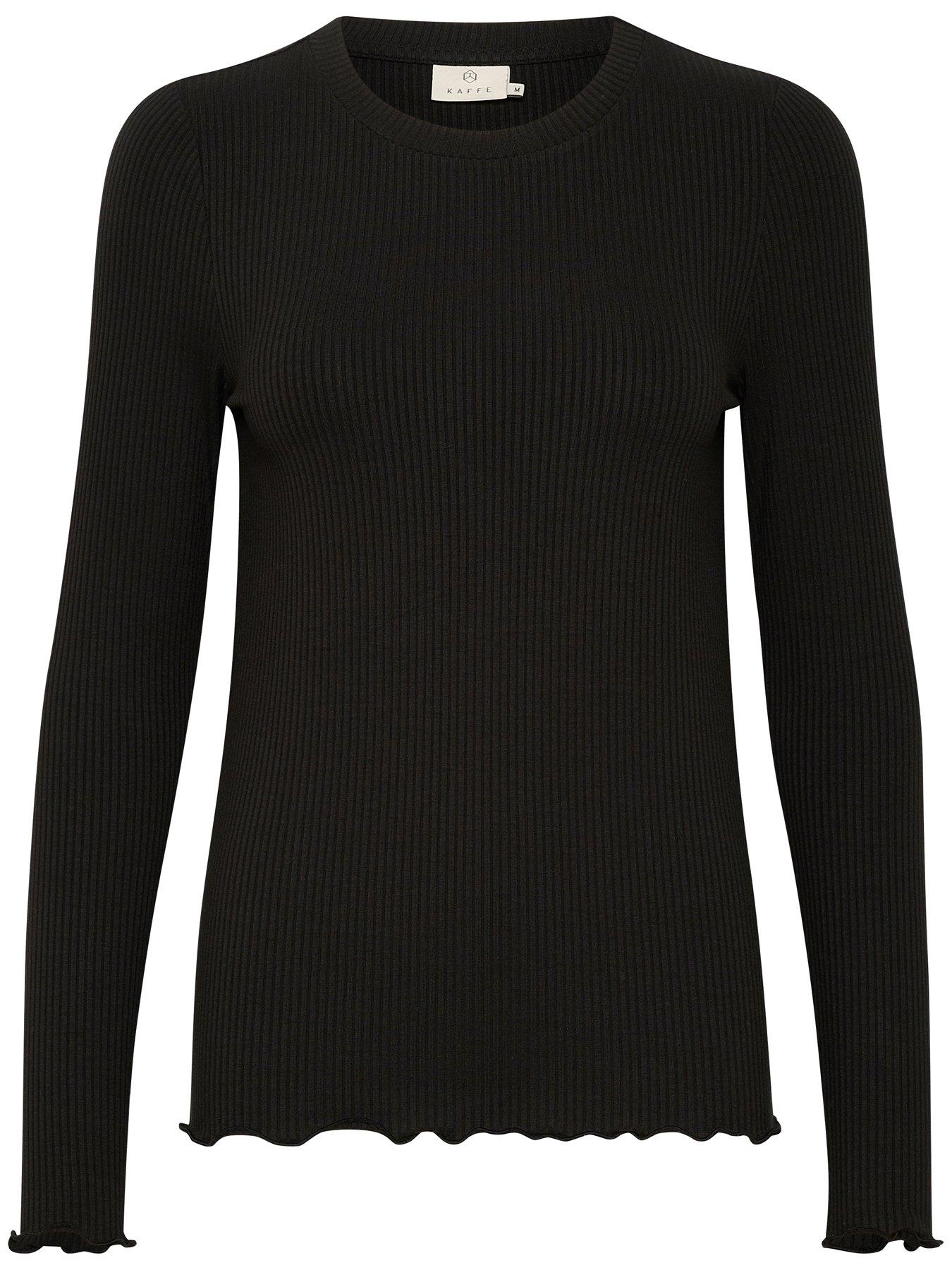 Image 4 of 5 of Kaffe Drew Long Sleeve T-Shirt - Black