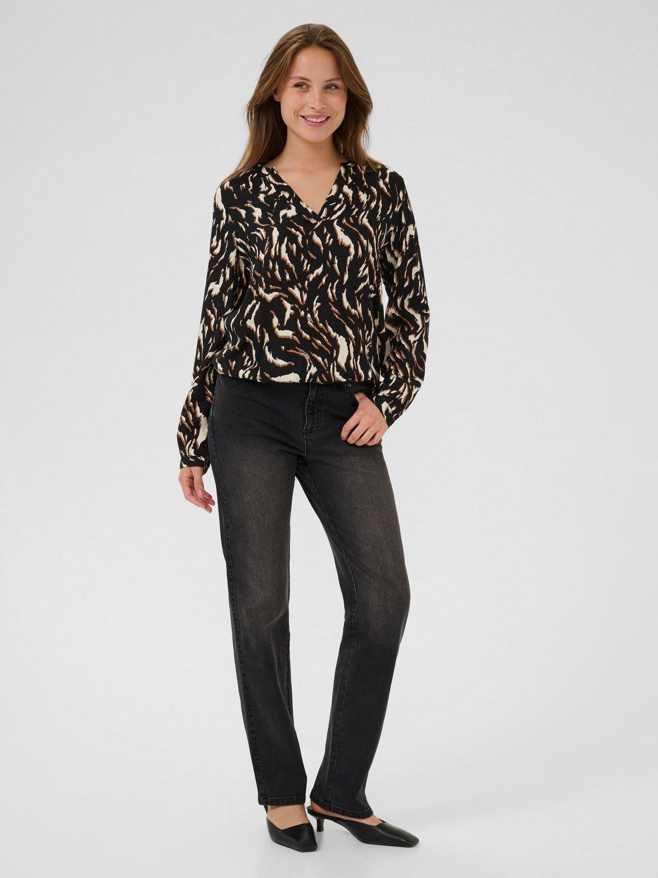 kaffe-kaditte-blouse-black