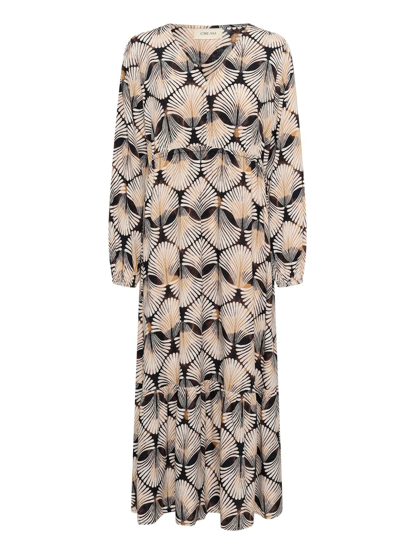 Cream Crtiah Dress - Multi