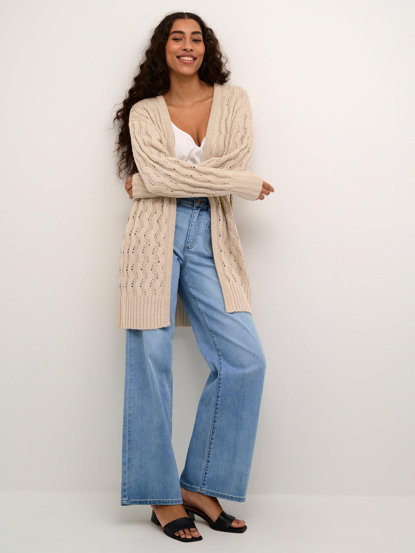 Kaffe Kalena Knit Cardigan - Grey