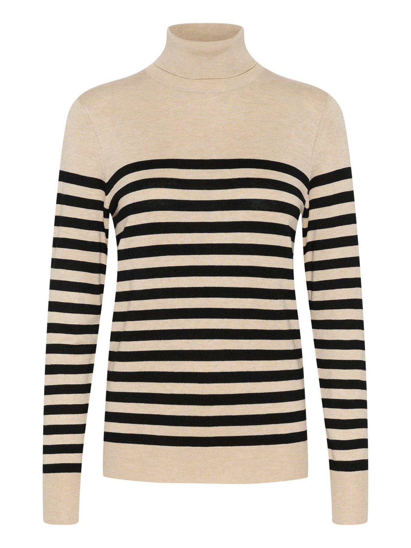  image of kaffe-kalizza-roll-neck-beige