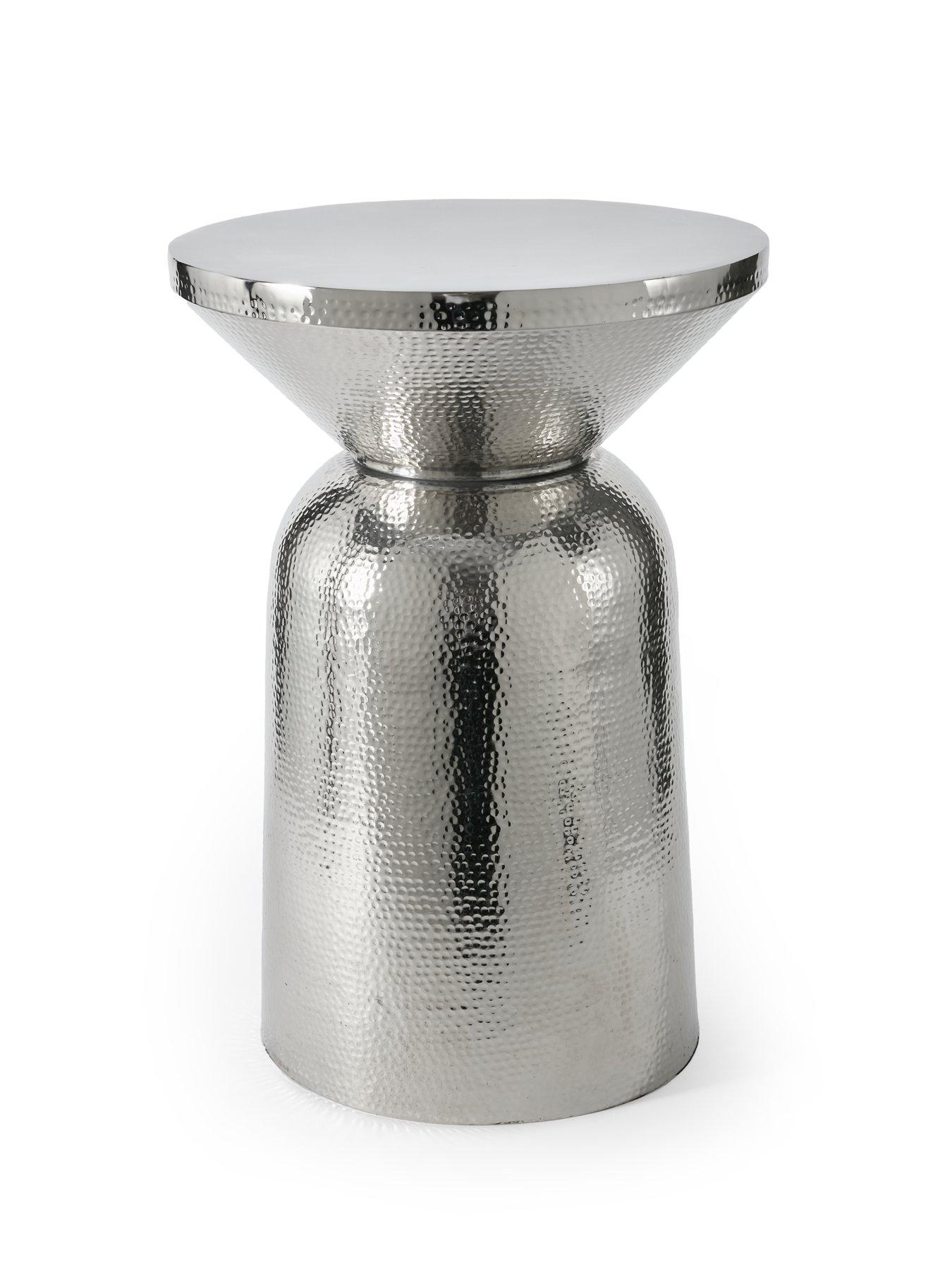  image of very-home-perrie-drum-side-table-nickelnbsp