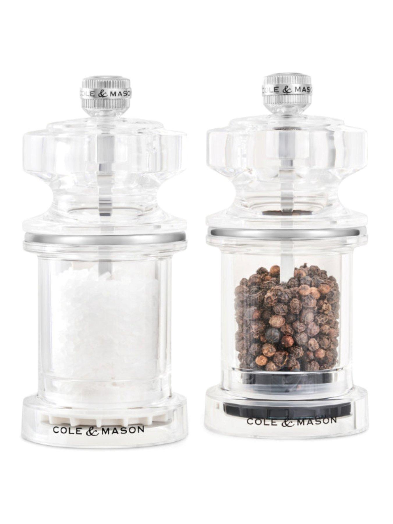 Image 2 of 5 of Cole & Mason Acrylic Salt & Pepper Mill Duo 118mm