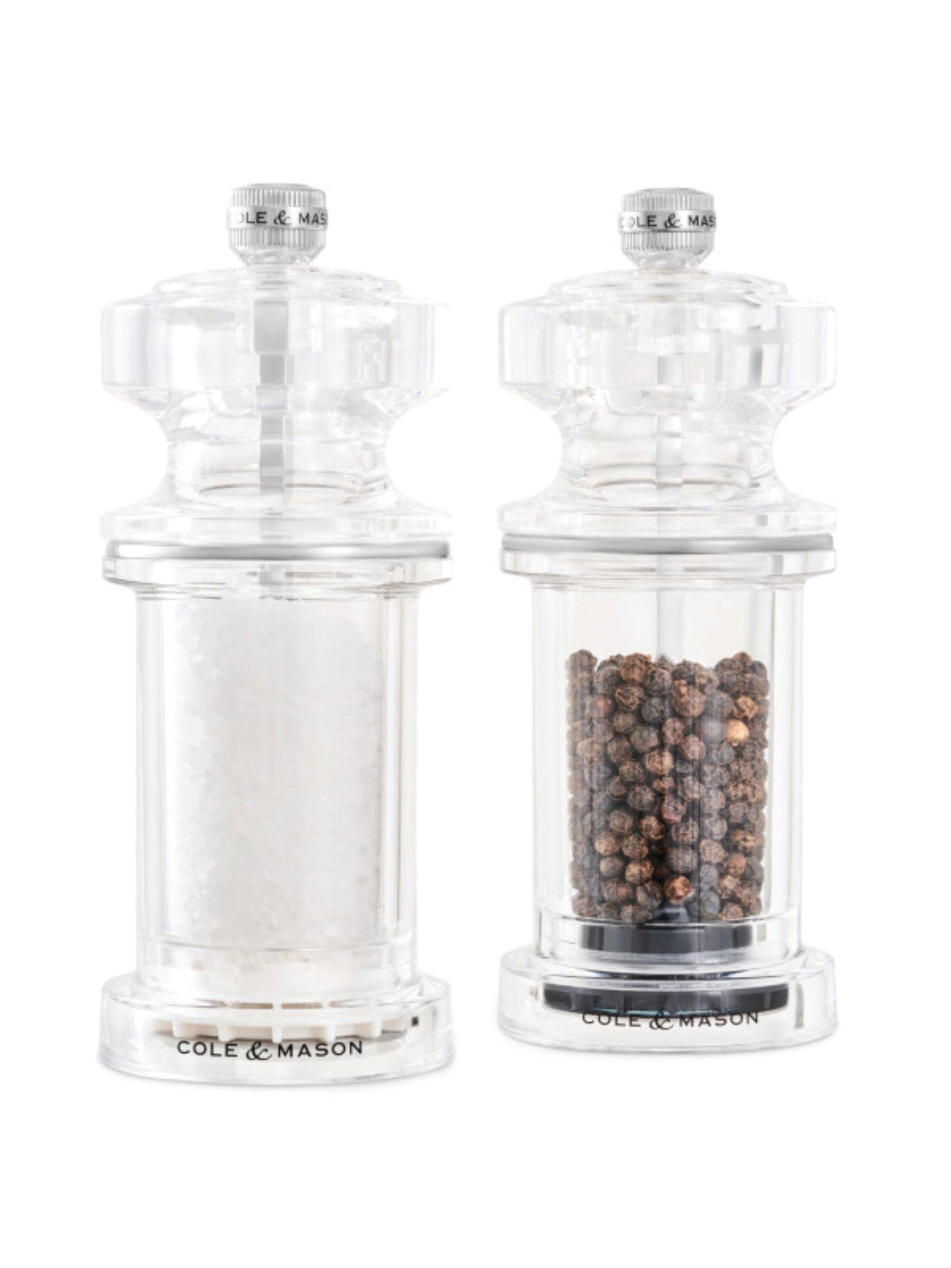 Image 2 of 6 of Cole & Mason Acrylic Salt & Pepper Mill Duo 144mm