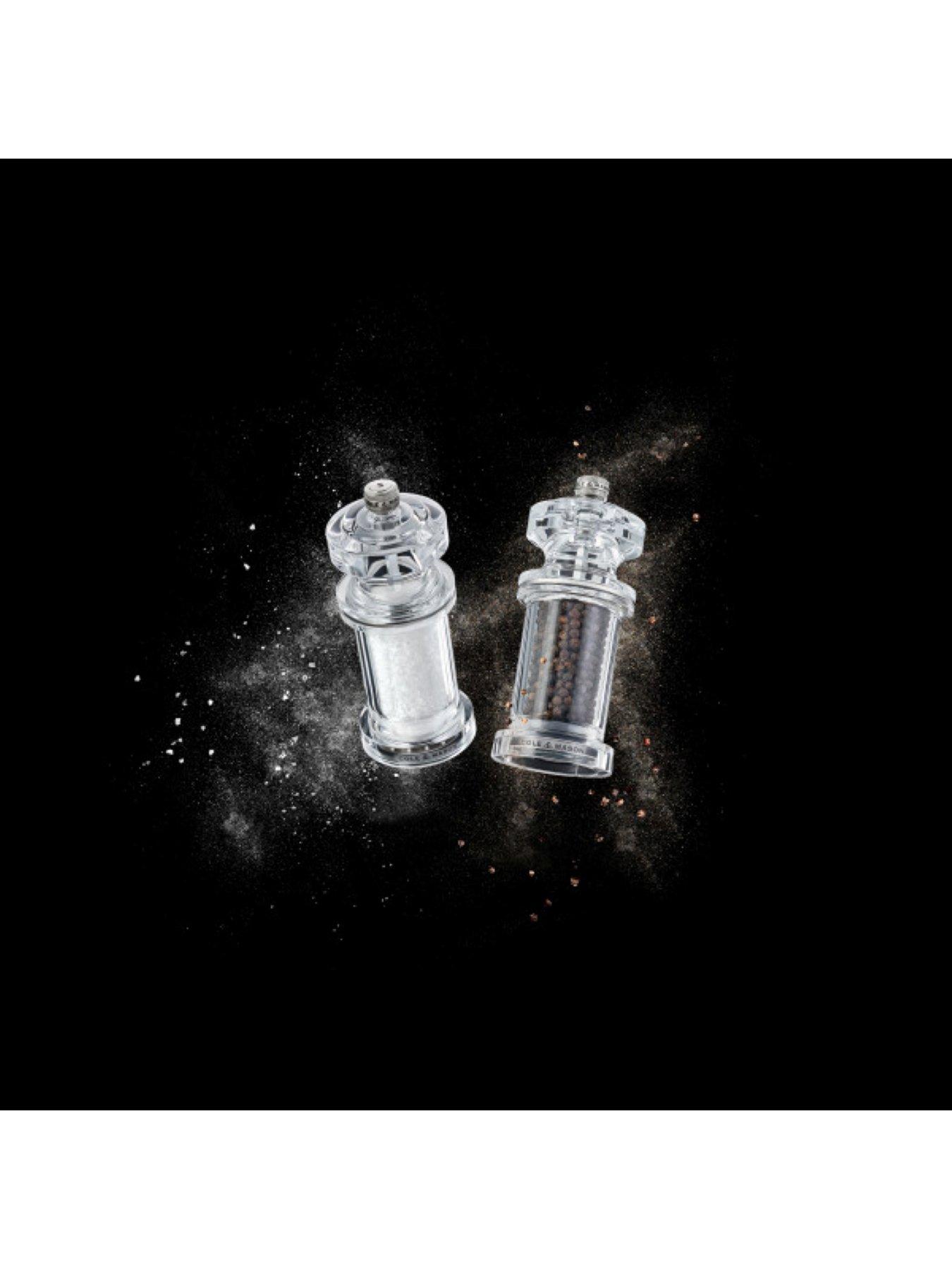 Image 6 of 6 of Cole & Mason Acrylic Salt & Pepper Mill Duo 144mm