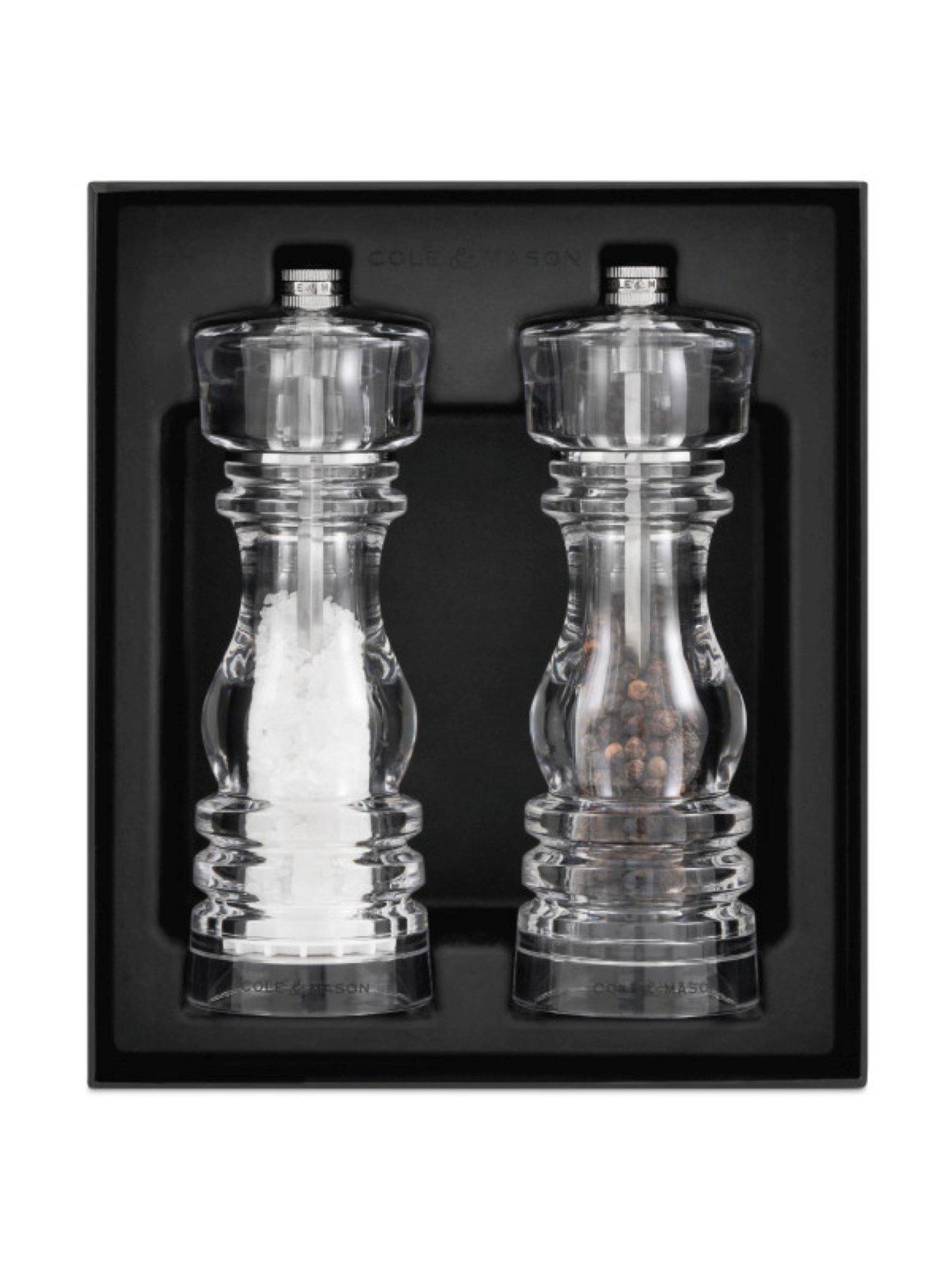  image of cole-mason-london-acrylic-salt-amp-pepper-mill-duo-180mm