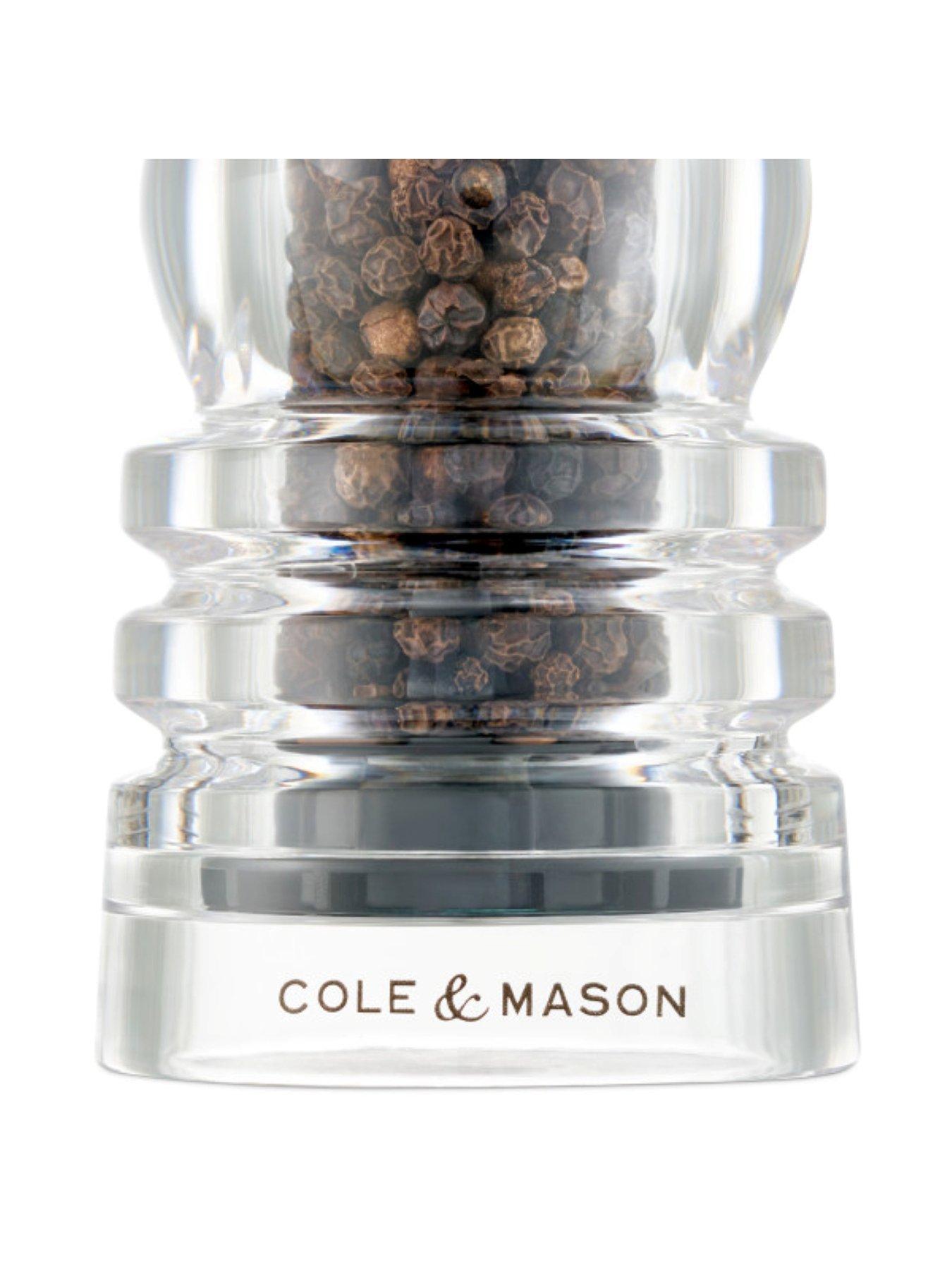  image of cole-mason-london-acrylic-salt-amp-pepper-mill-duo-180mm