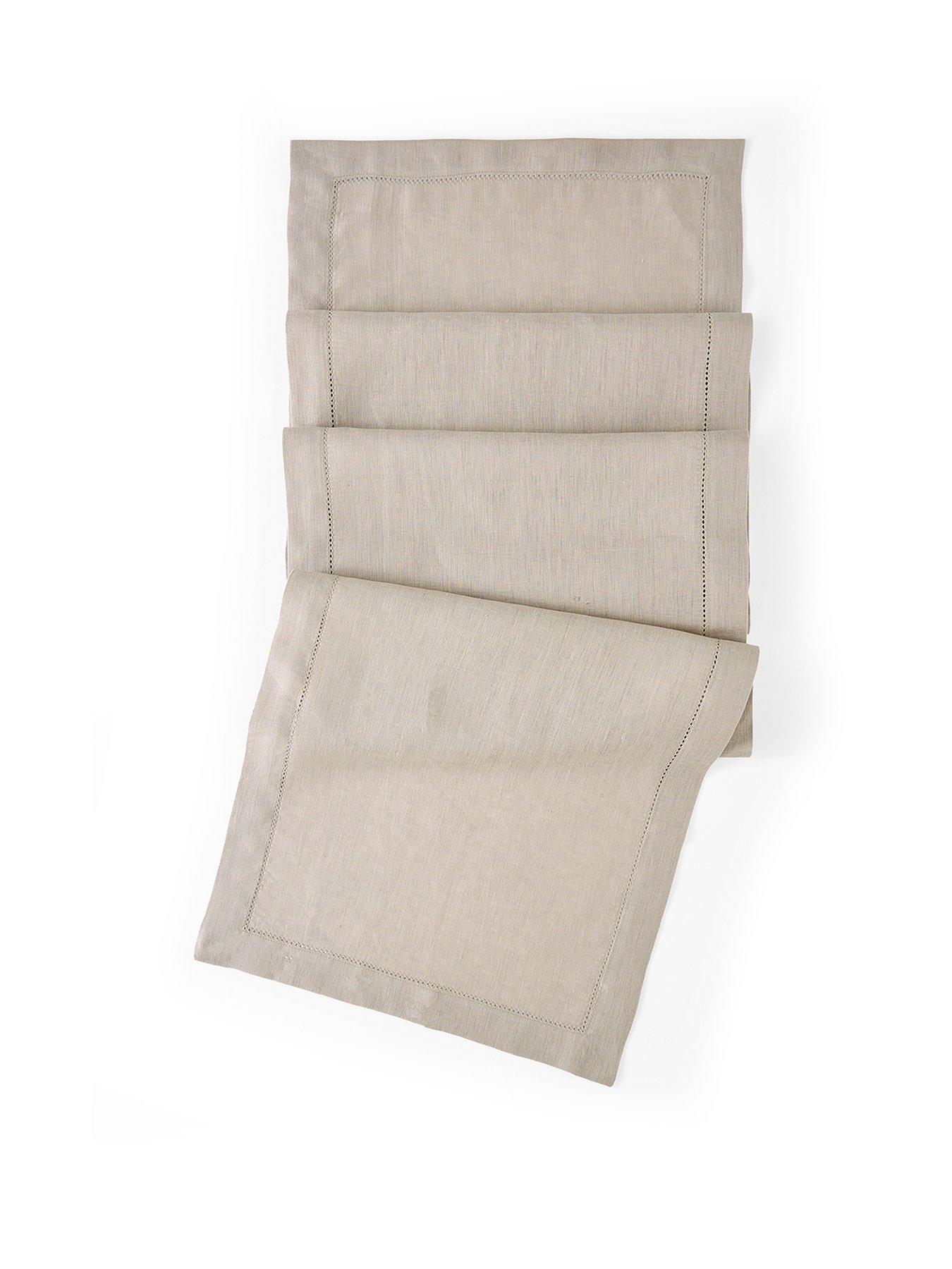 Image 2 of 5 of The Very Collection Stone Linen Table Runner 36 X 180cm