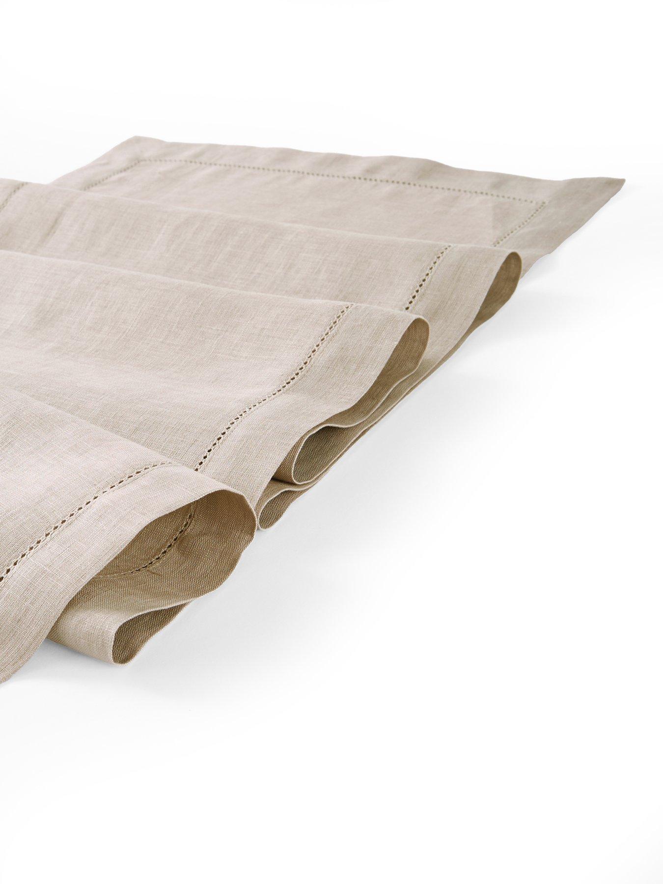 Image 4 of 5 of The Very Collection Stone Linen Table Runner 36 X 180cm