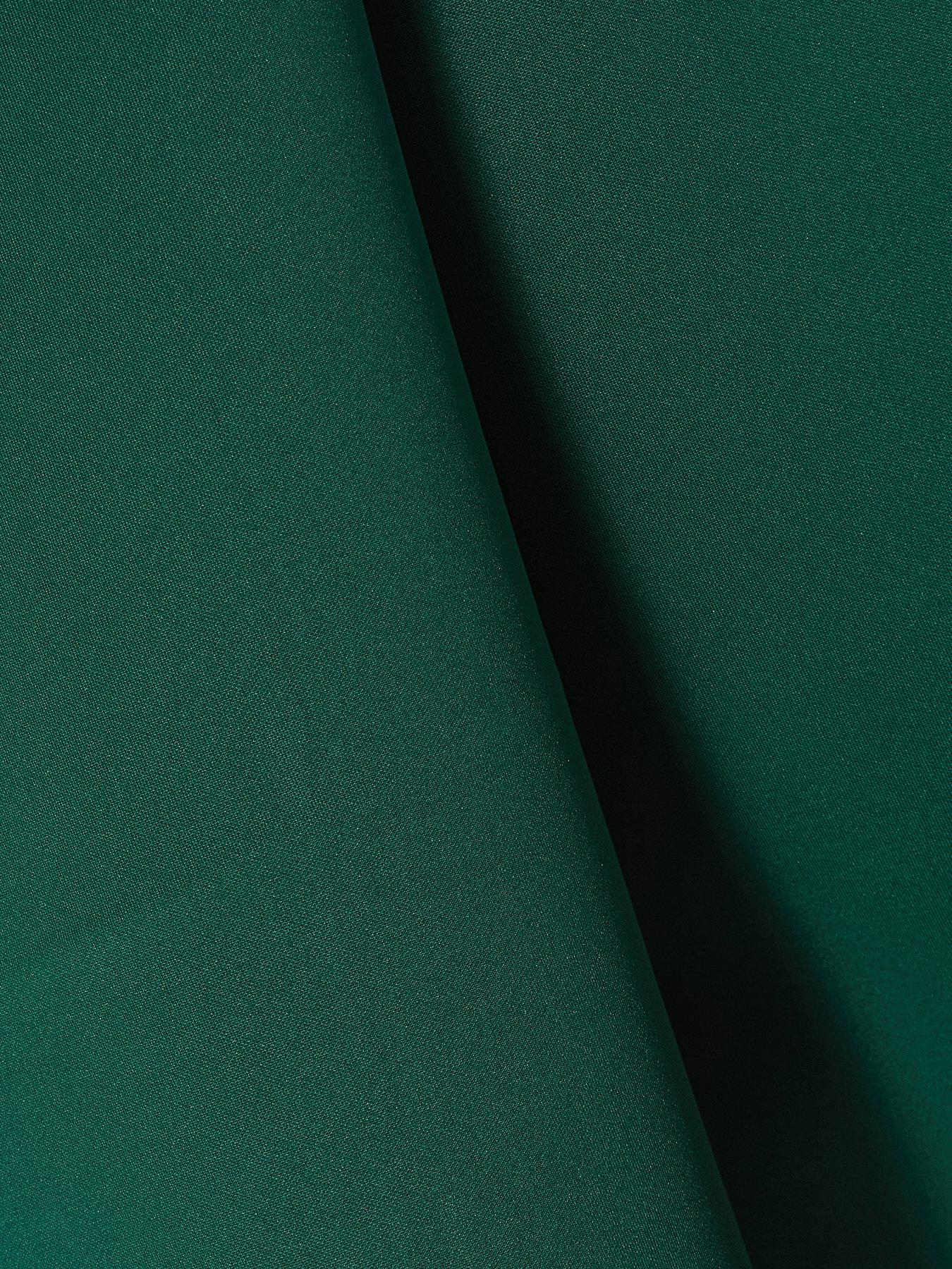 Image 6 of 6 of Quiz Bottle Green Bardot Bow Skater Dress