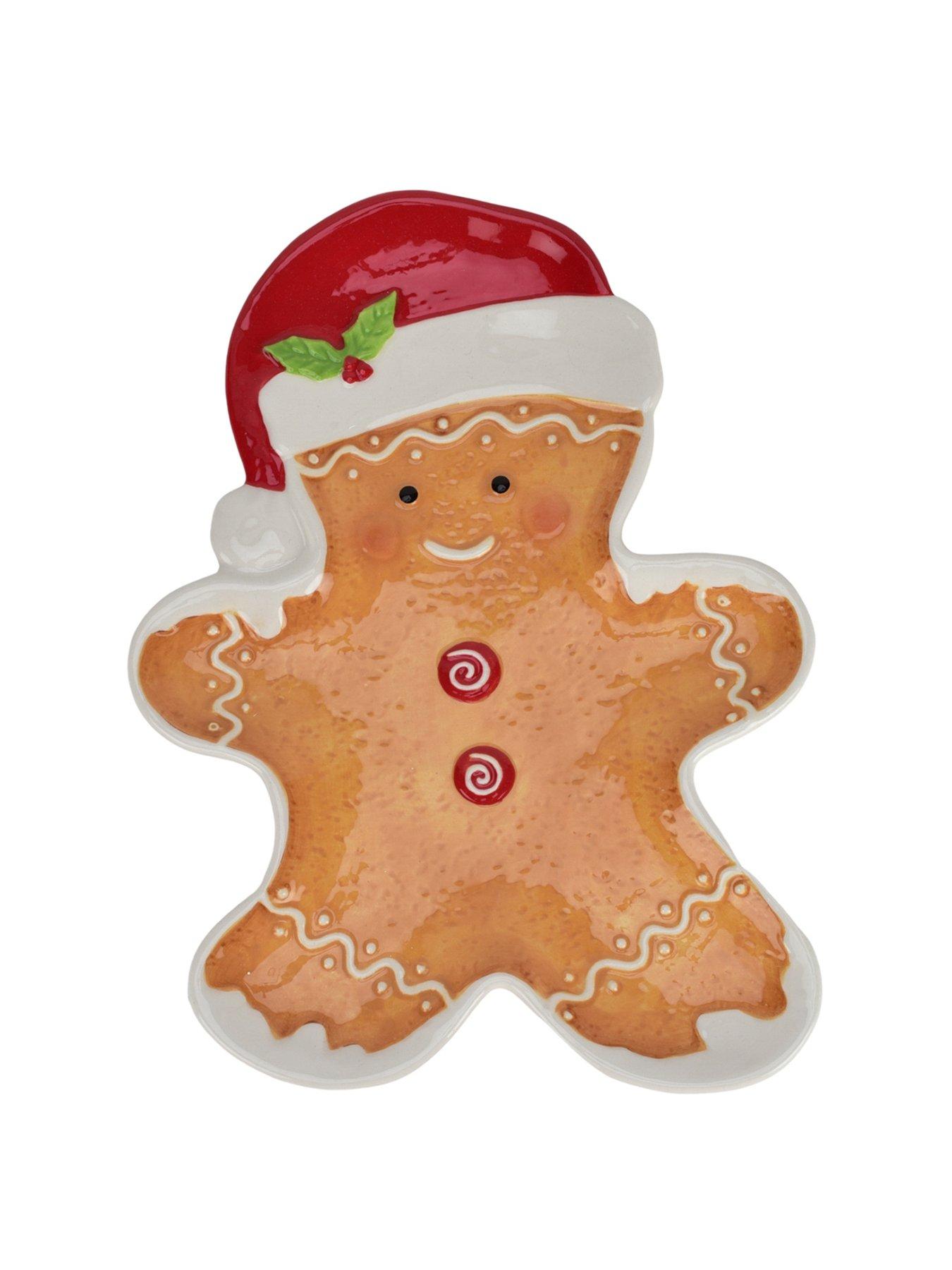 Image 1 of 1 of The Christmas Gift Co Ceramic Gingerbread Plate
