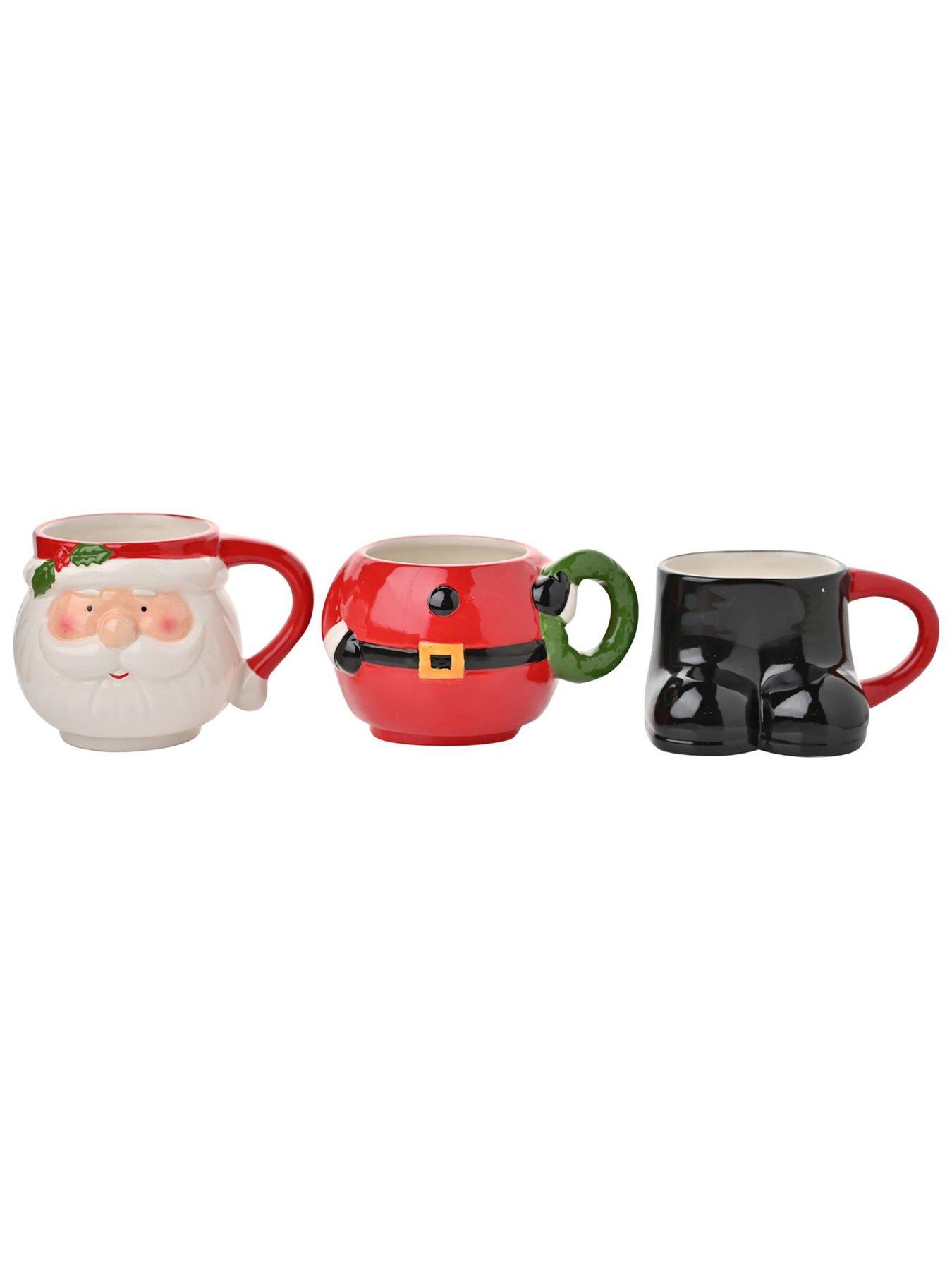 Image 4 of 4 of The Christmas Gift Co Set Of 3  Santa Stacking Mugs