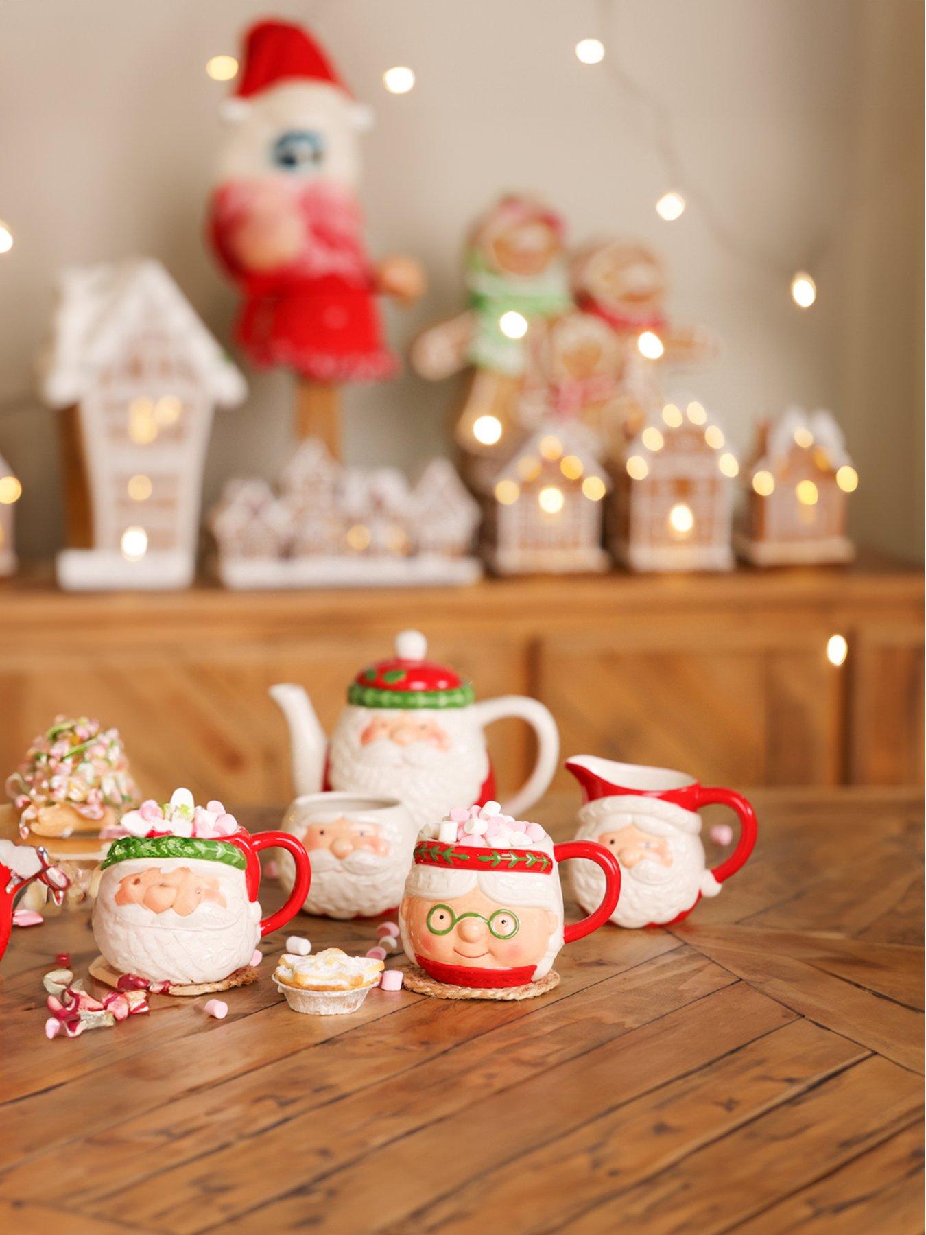 Image 1 of 2 of The Christmas Gift Co Santa & Friends Ceramic Nordic Mug - Mrs Claus