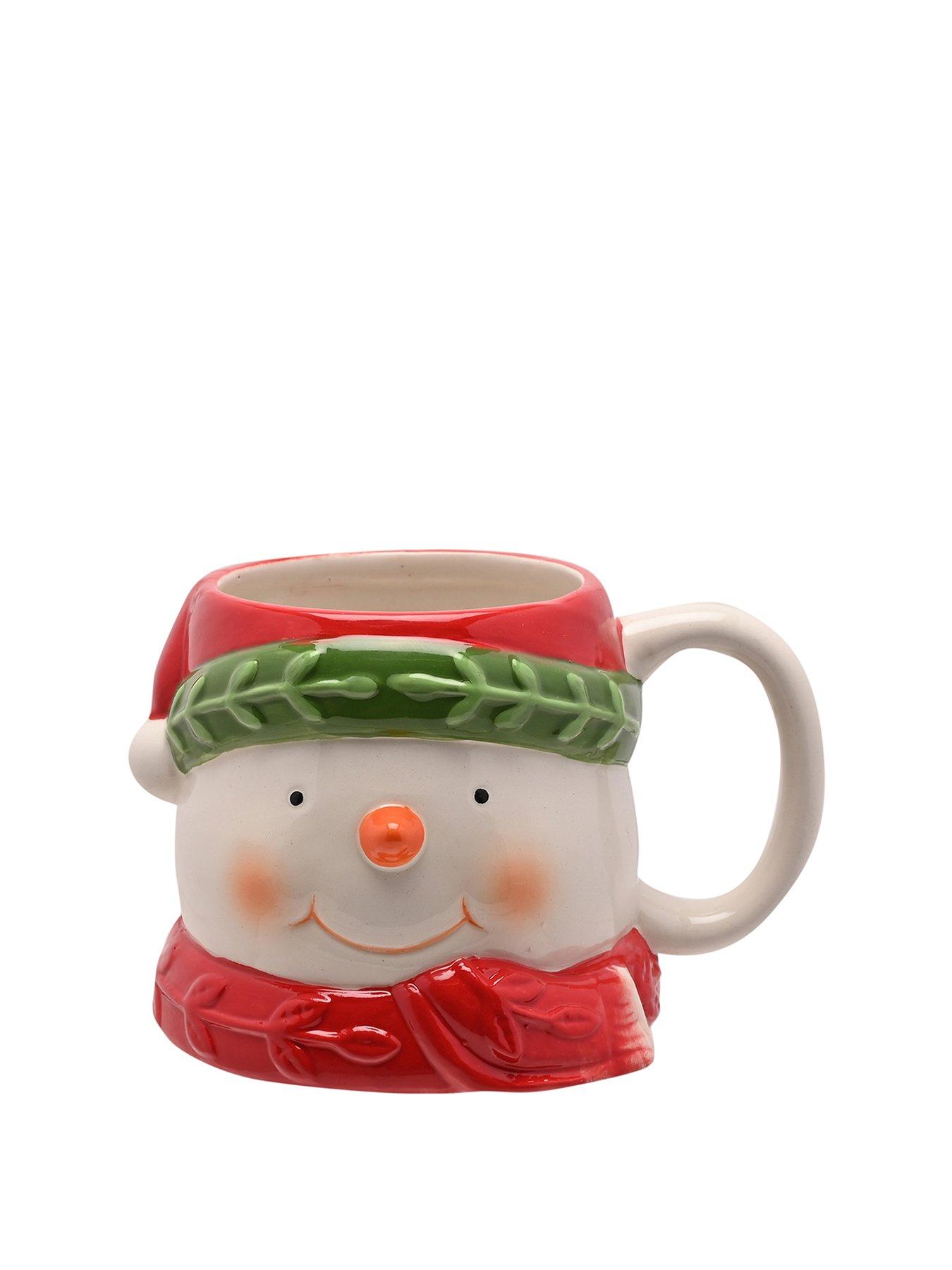 The Christmas Gift Co Santa & Friends Ceramic Nordic Mug - Snowy