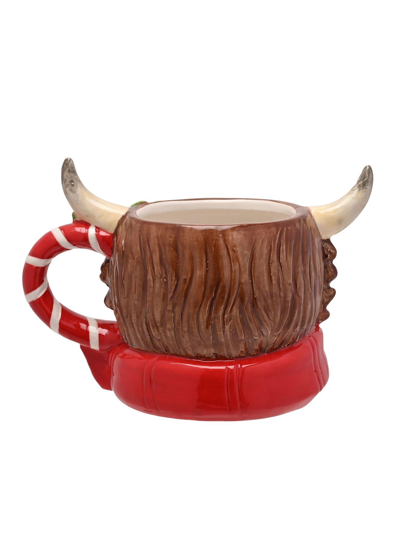 Image 2 of 2 of The Christmas Gift Co Ceramic Mug - Highland Cow