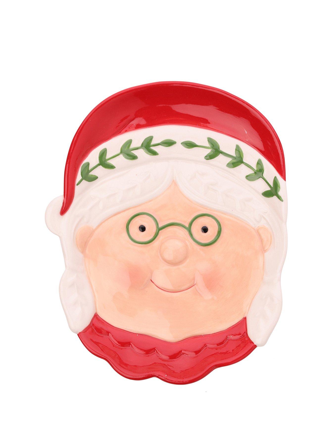 the-christmas-gift-co-santa-friends-ceramic-nordic-plate-mr-claus-wearing-glasses