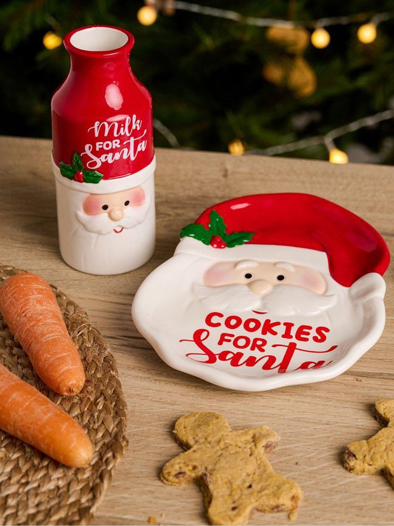 Image 1 of 3 of The Christmas Gift Co Christmas Eve Milk & Cookies Set