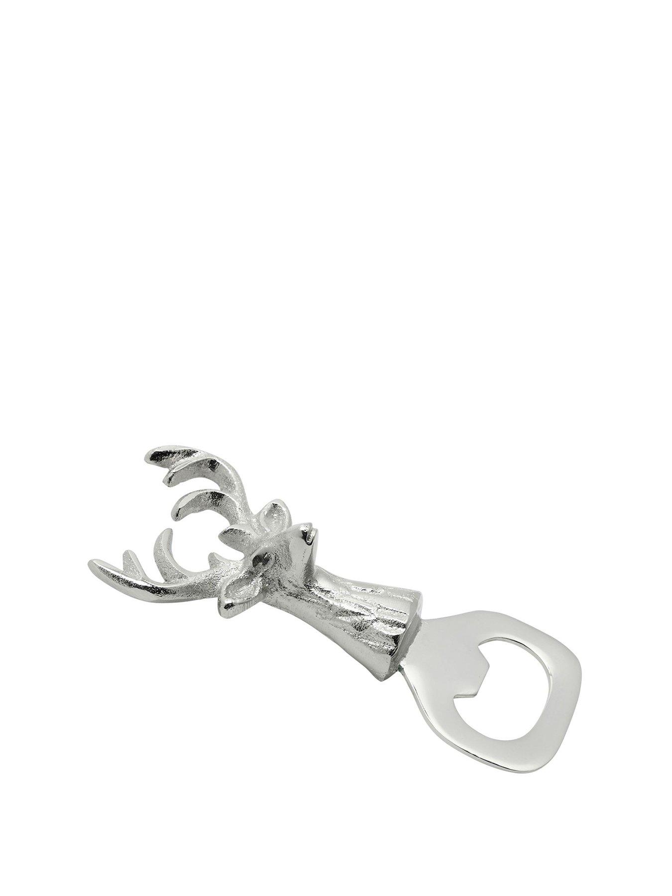 Image 1 of 3 of The Christmas Gift Co Stag Shaped Bottle Opener