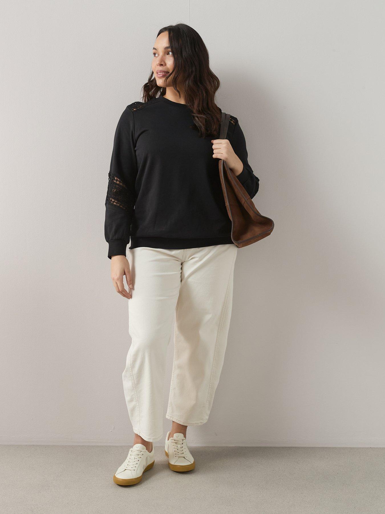 Image 3 of 6 of The Very Collection Curve Lace Insert Sweat