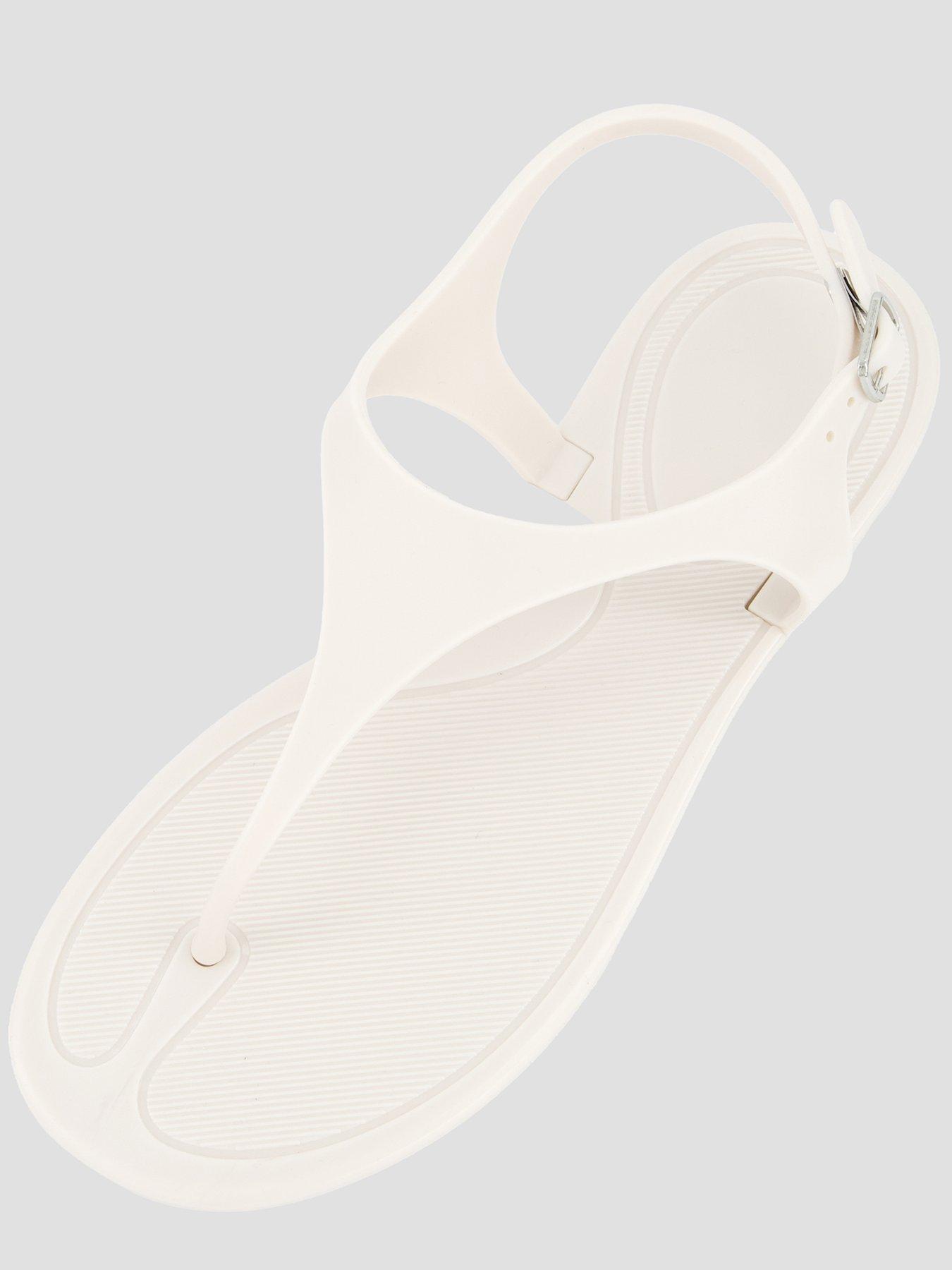 Image 3 of 6 of The Very Collection Toe Post Jelly Sandal - Beige