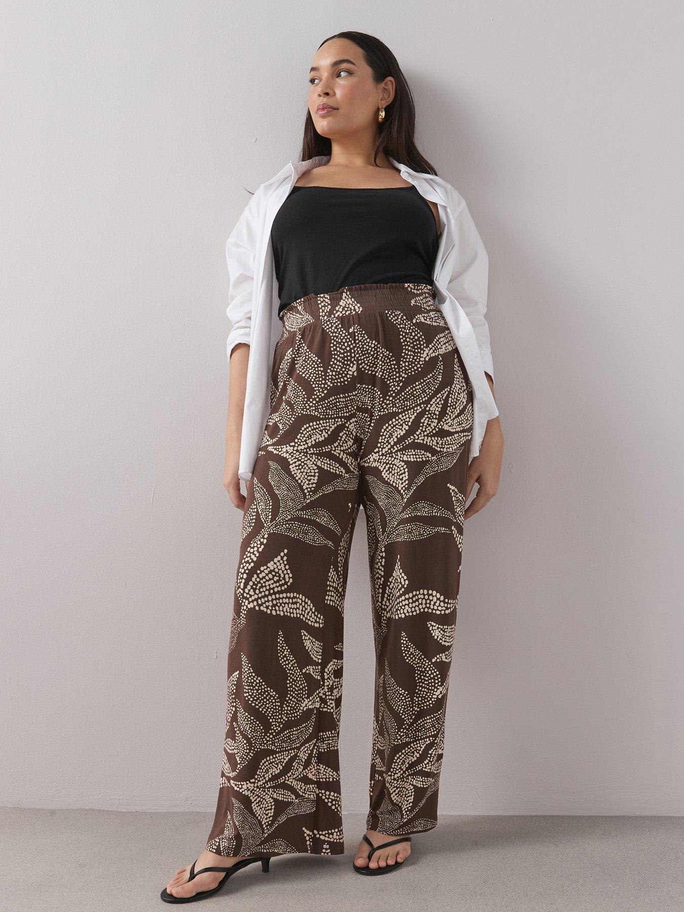 The Very Collection Curve Stretch Wide Leg Trouser