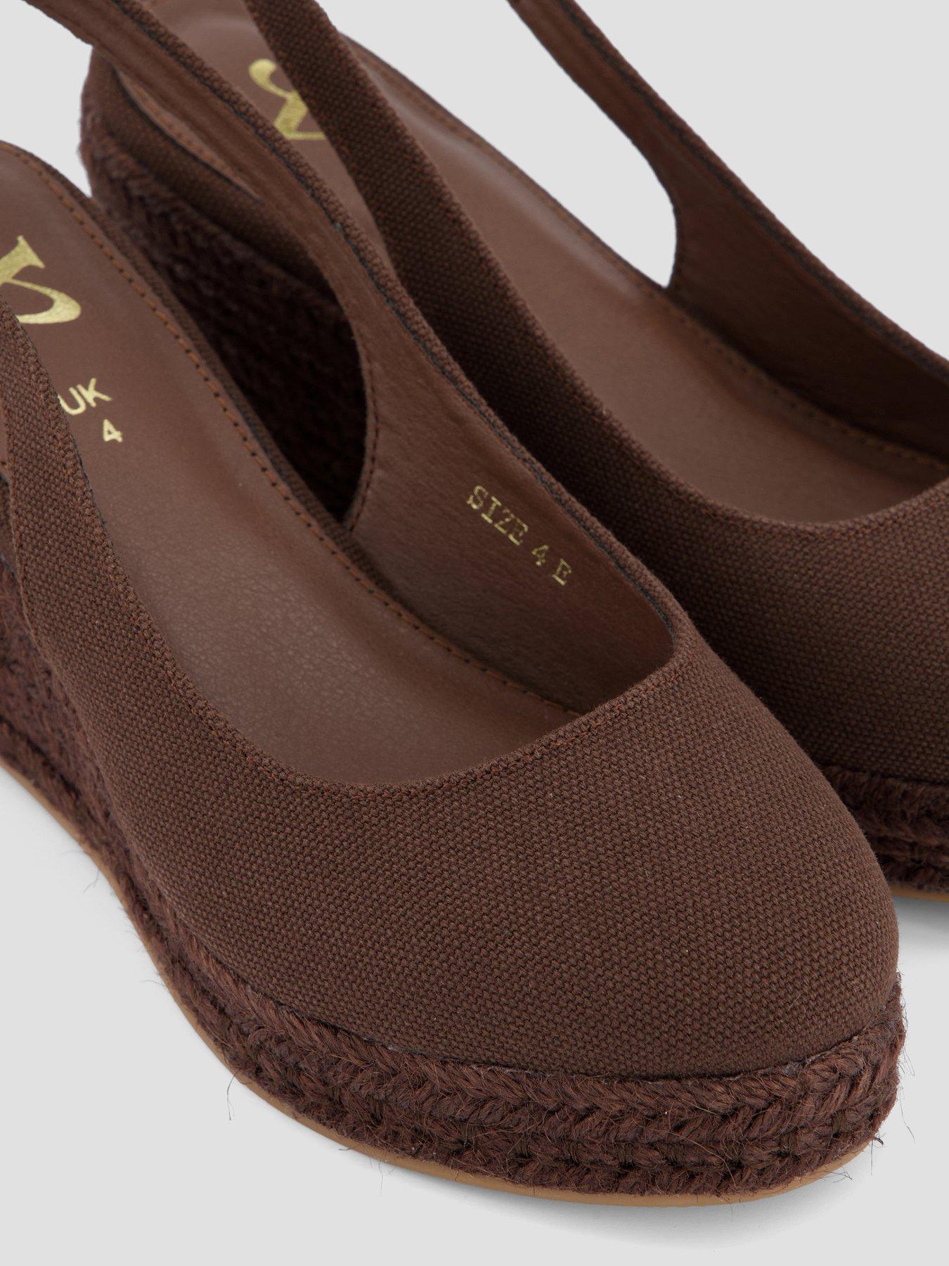 Image 5 of 7 of The Very Collection High Closed Toe Wedge Shoe - Brown