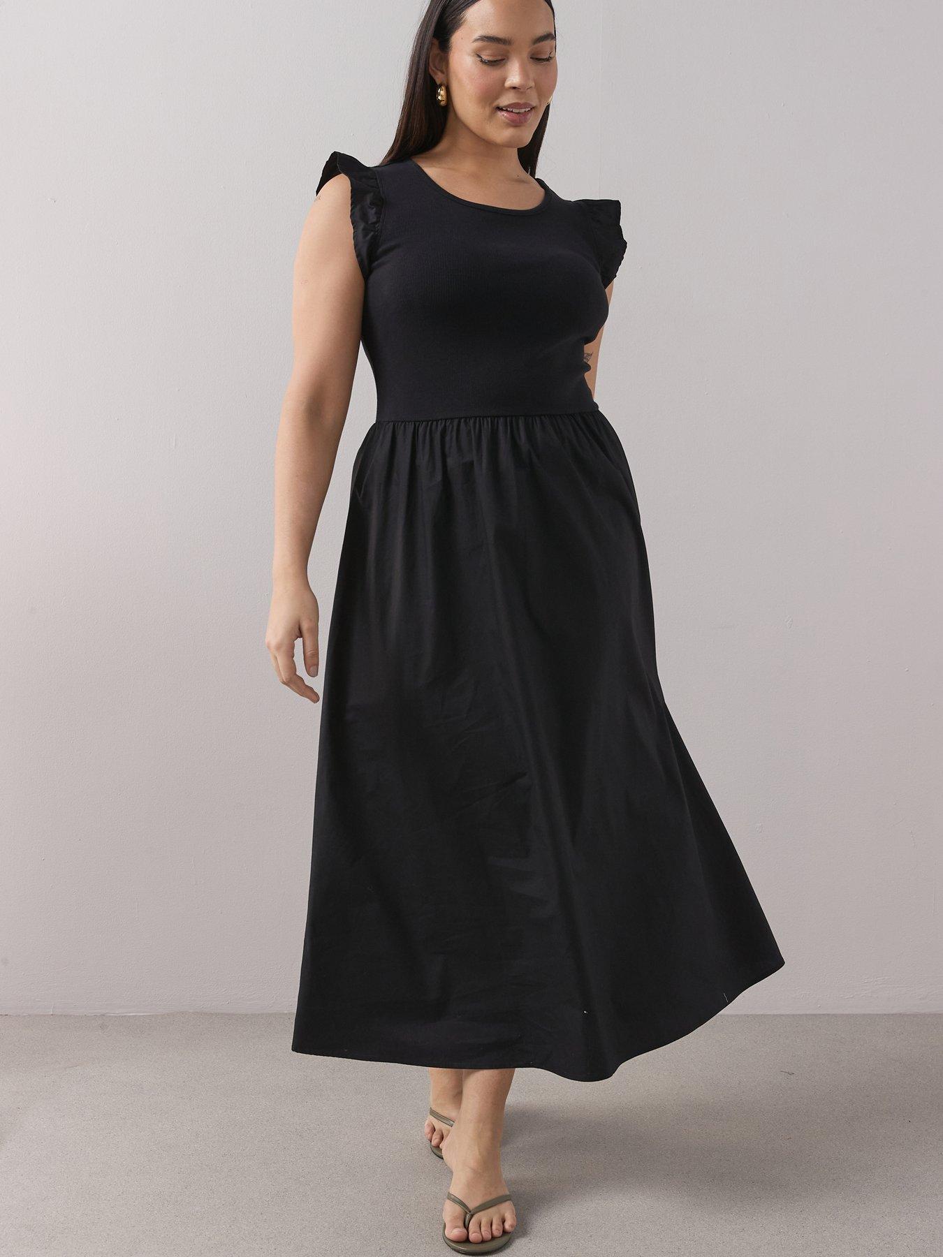 The Very Collection Curve 2 In 1 Woven Skirt Midi Dress