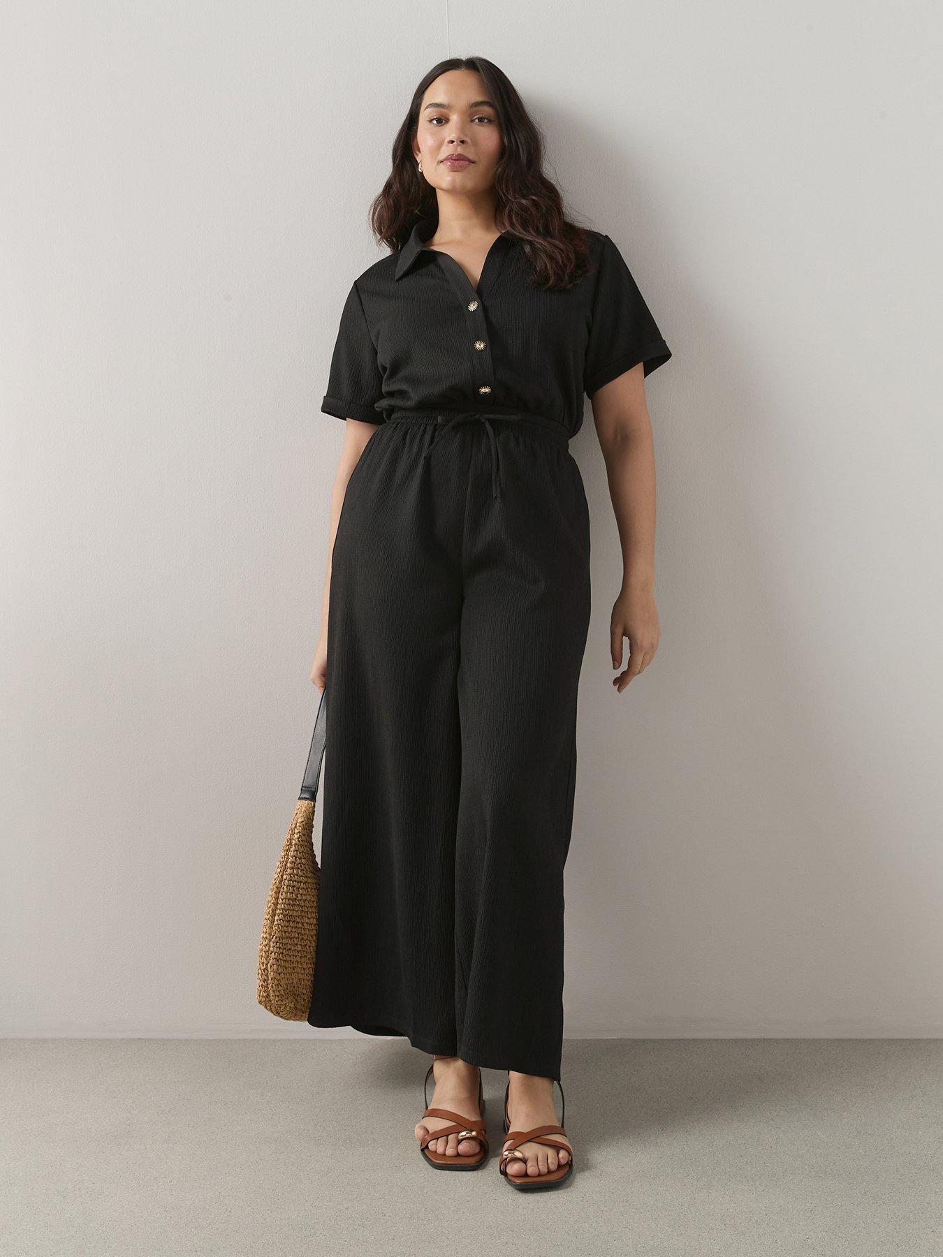 the-very-collection-curve-button-detail-crinkle-jumpsuit-black