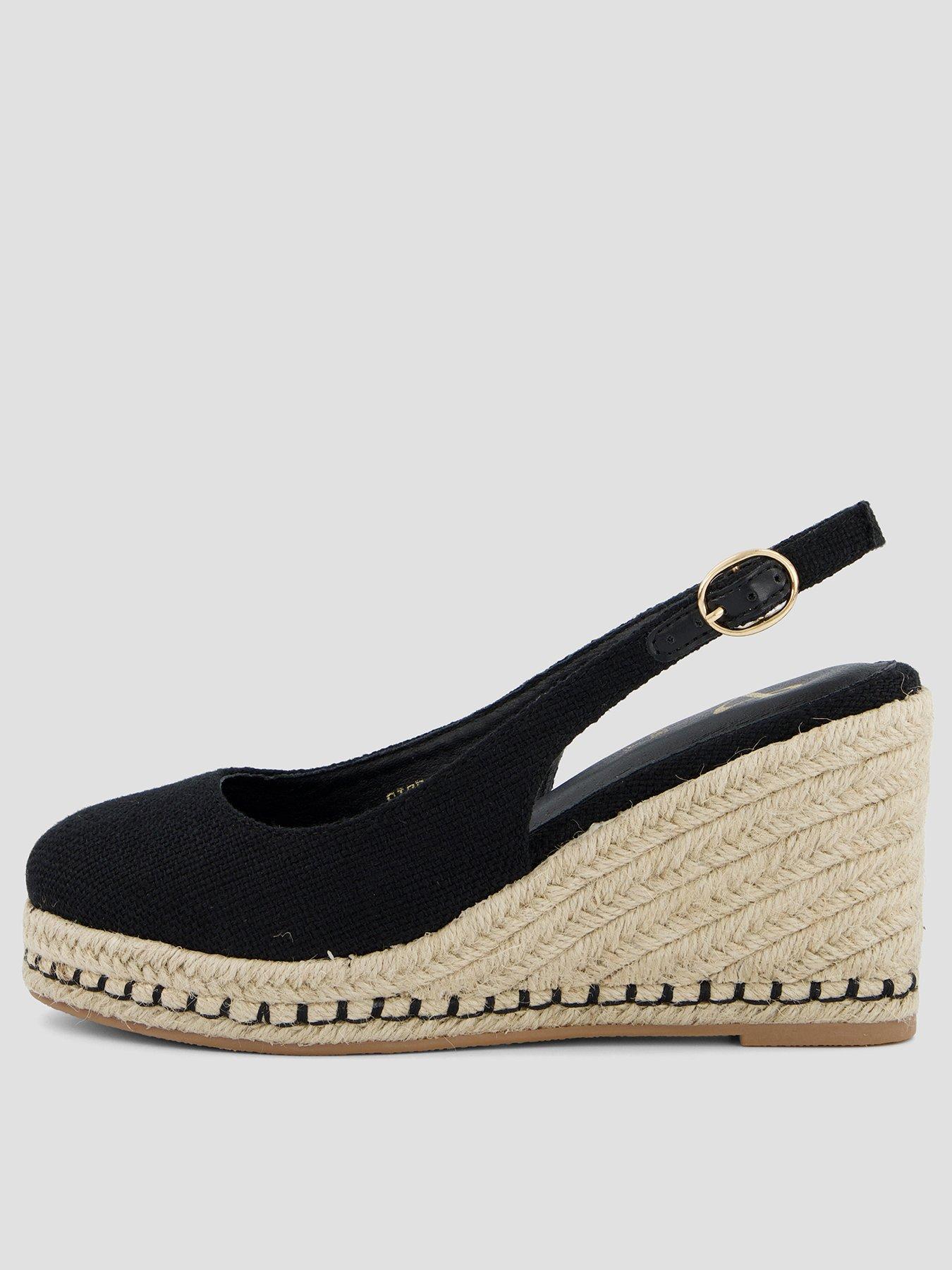 The Very Collection High Closed Toe Wedge Shoes - Black