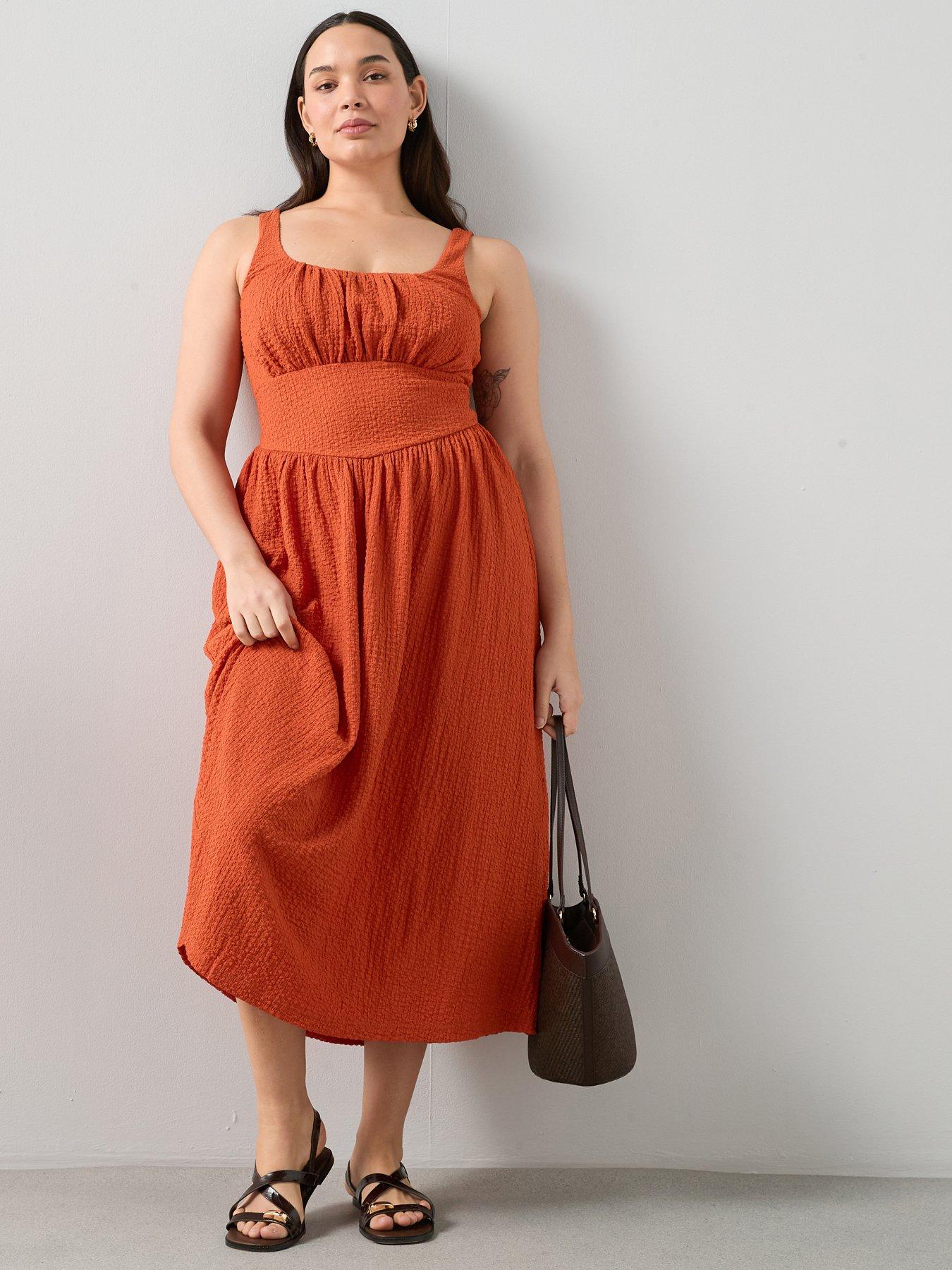 The Very Collection Curve Cinched Waist Stretch Midi Dress