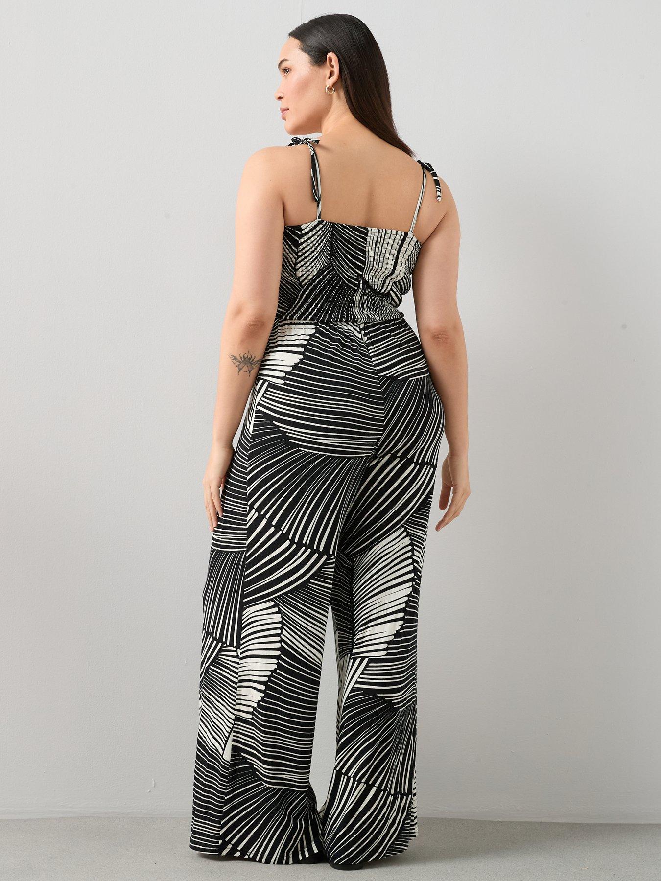 Image 2 of 6 of The Very Collection Curve Tie Strap Jumpsuit
