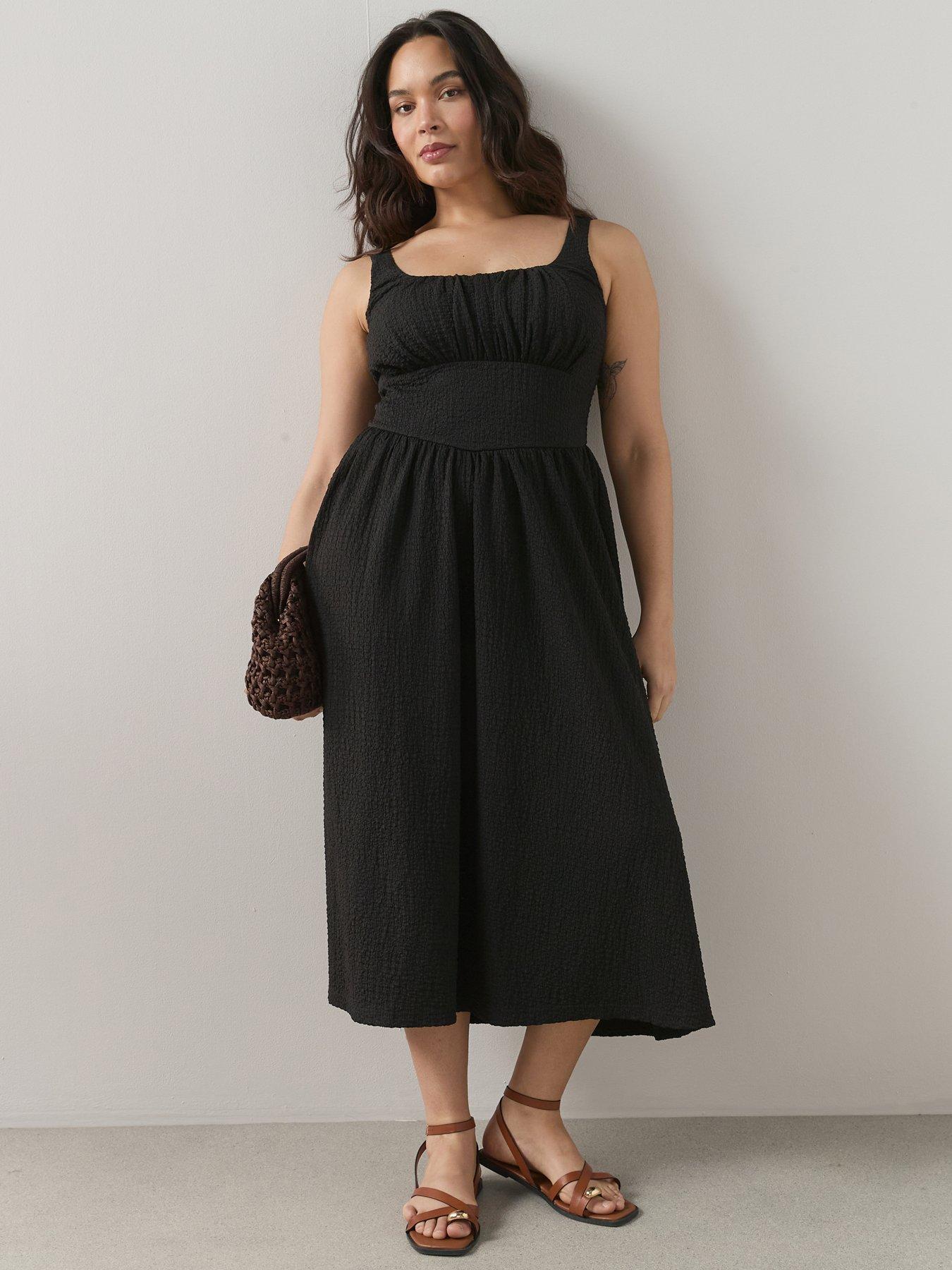 The Very Collection Curve Cinched Waist Stretch Midi Dress