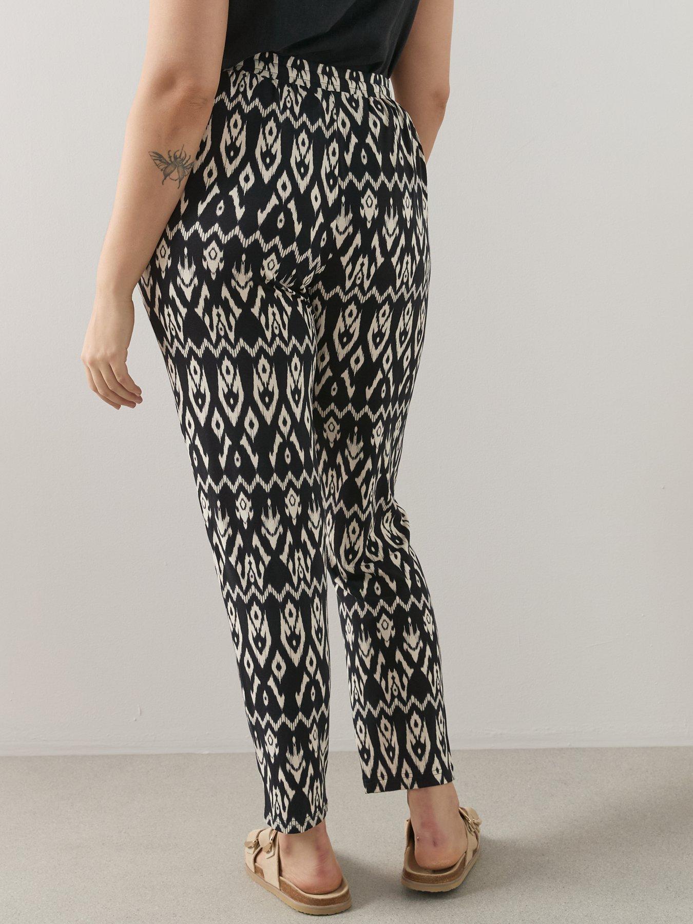  image of the-very-collection-curve-tapered-leg-stretch-trouser-print