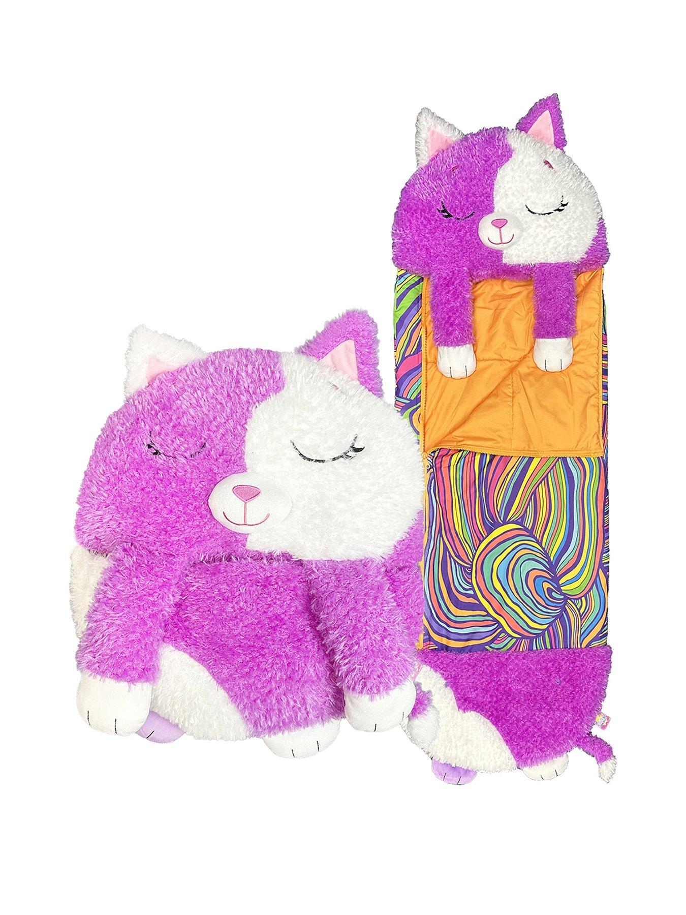 Happy Nappers Purple White Cat (Large) Series 4