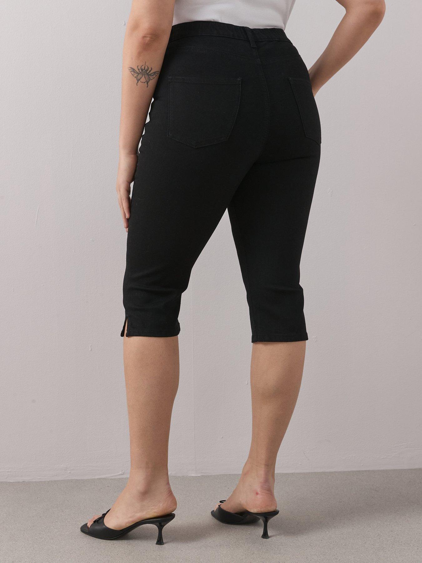  image of the-very-collection-curve-elasticated-waist-capri-jean