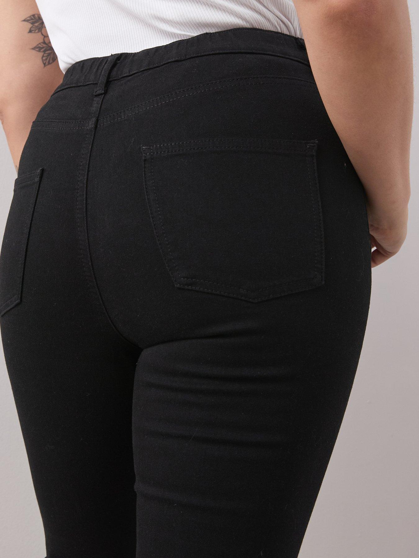  image of the-very-collection-curve-elasticated-waist-capri-jean