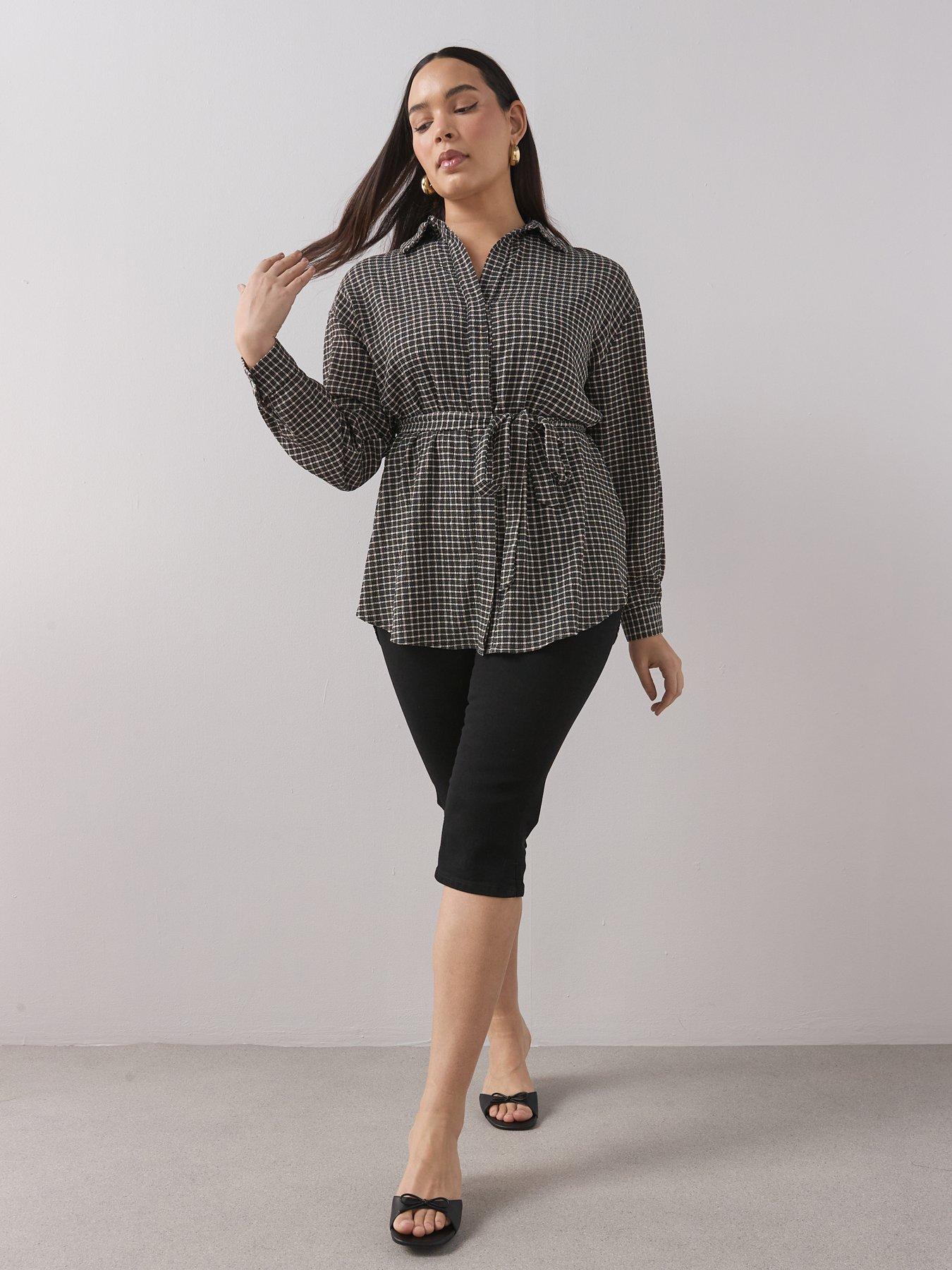  image of the-very-collection-curve-elasticated-waist-capri-jean