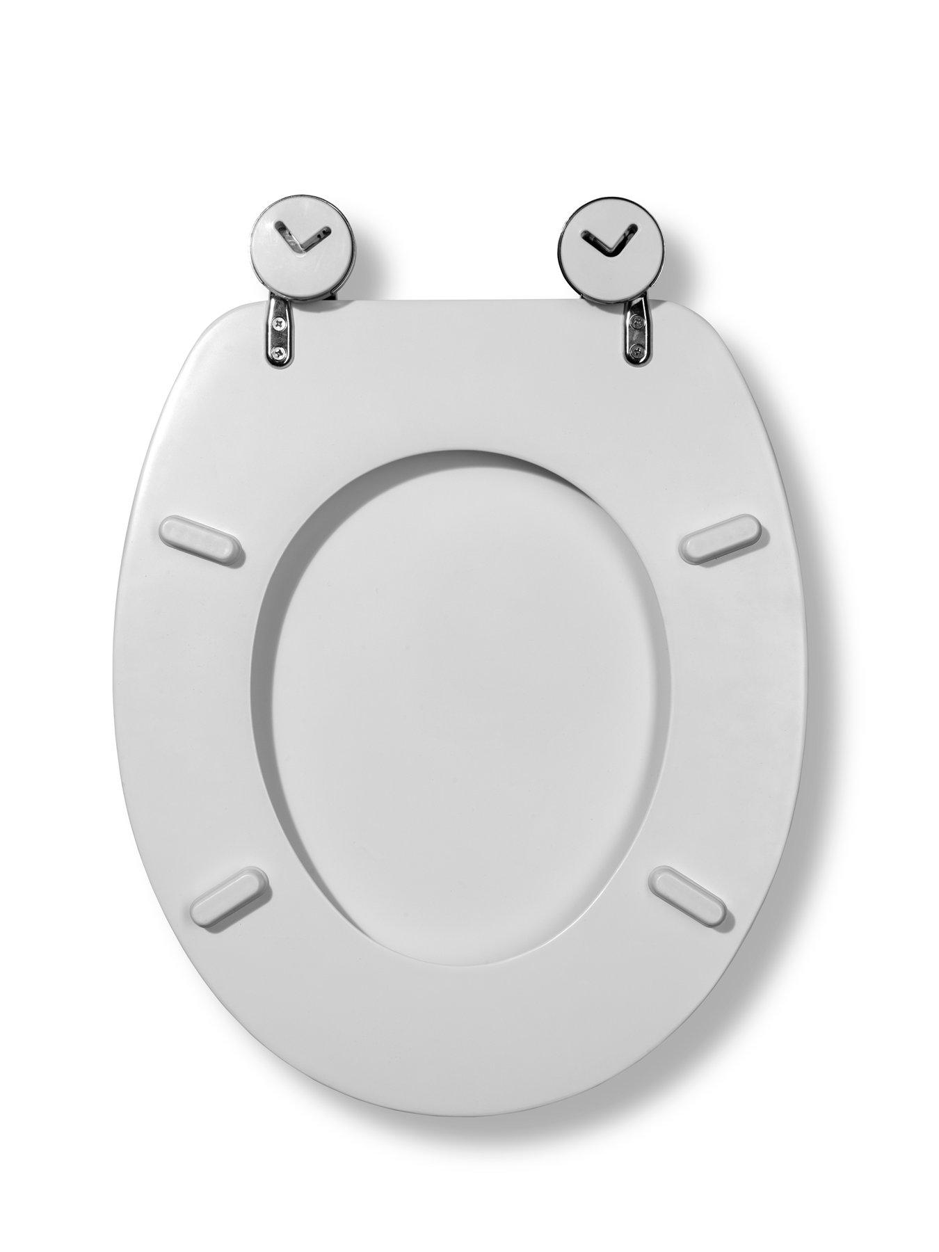 Image 6 of 7 of Croydex Terrazzo Pink Print Flexi-fix Toilet Seat
