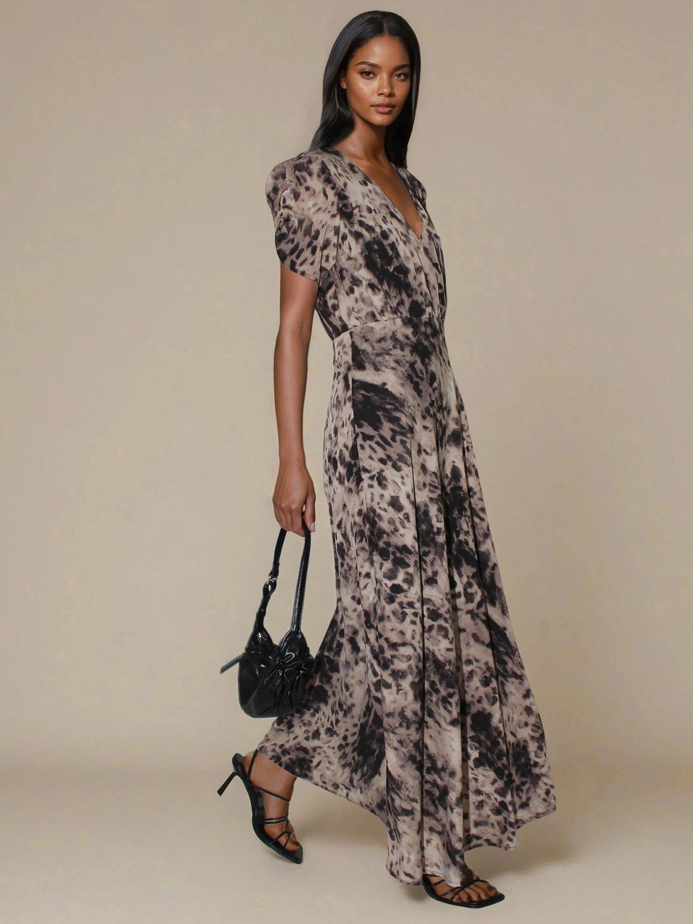 undefined Isabel Maxi Tea Dress - Brown
