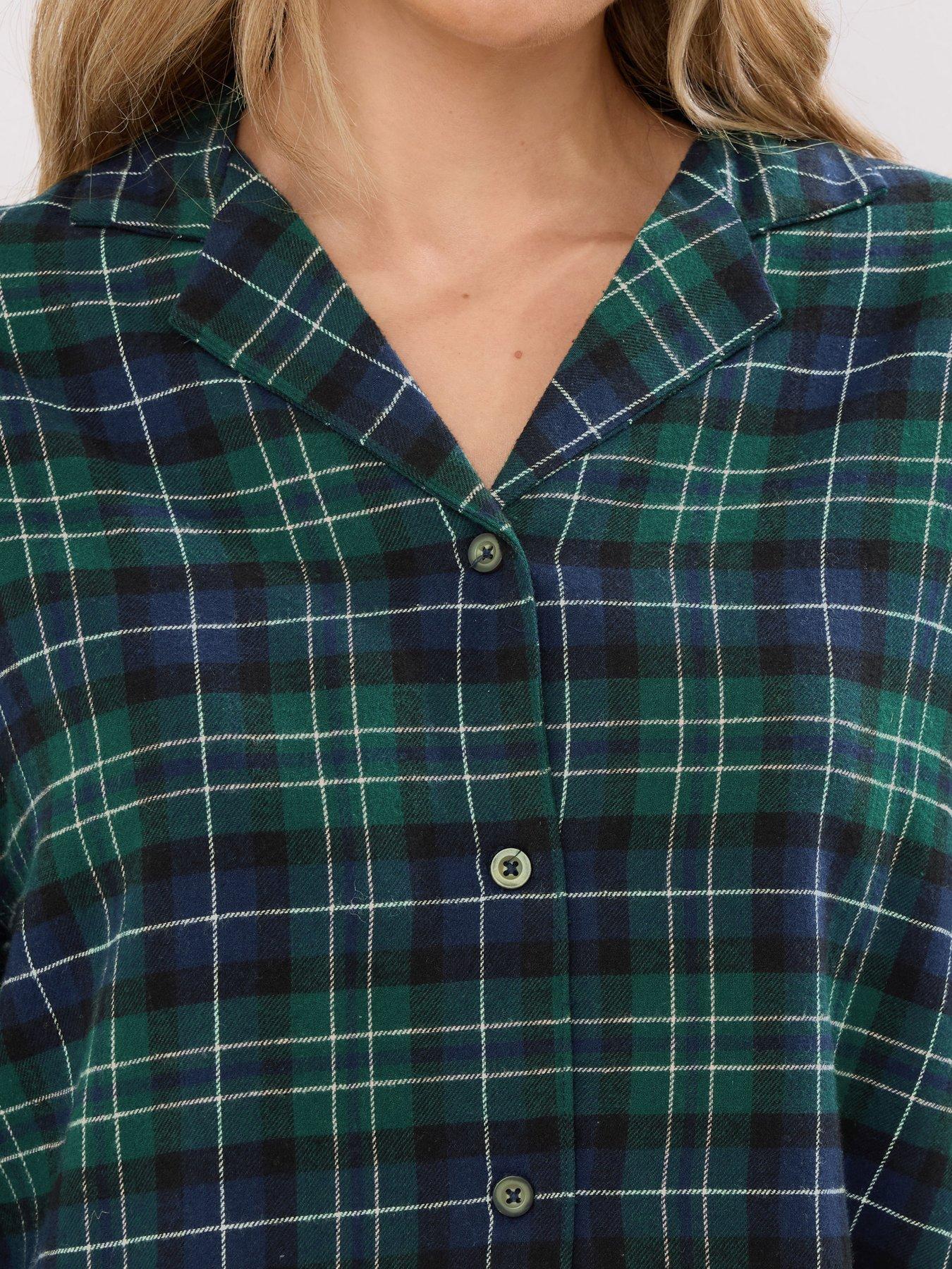 Image 4 of 4 of Long Tall Sally Tall Check Pj Set - Blue