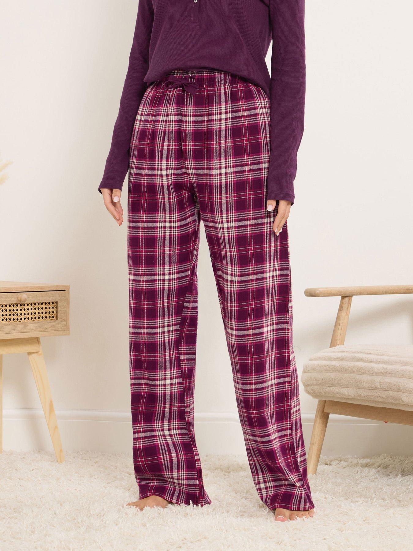Long Tall Sally Check Pj Pant - Red