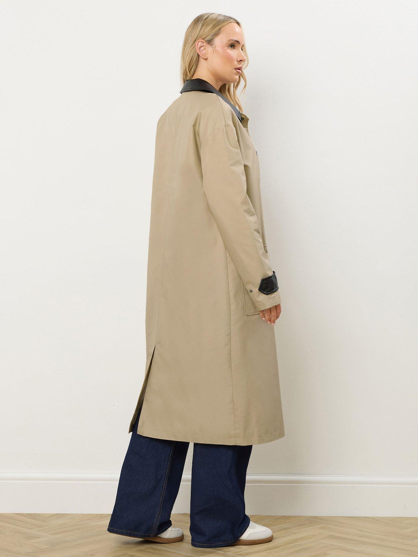  image of long-tall-sally-longline-car-coat-natural