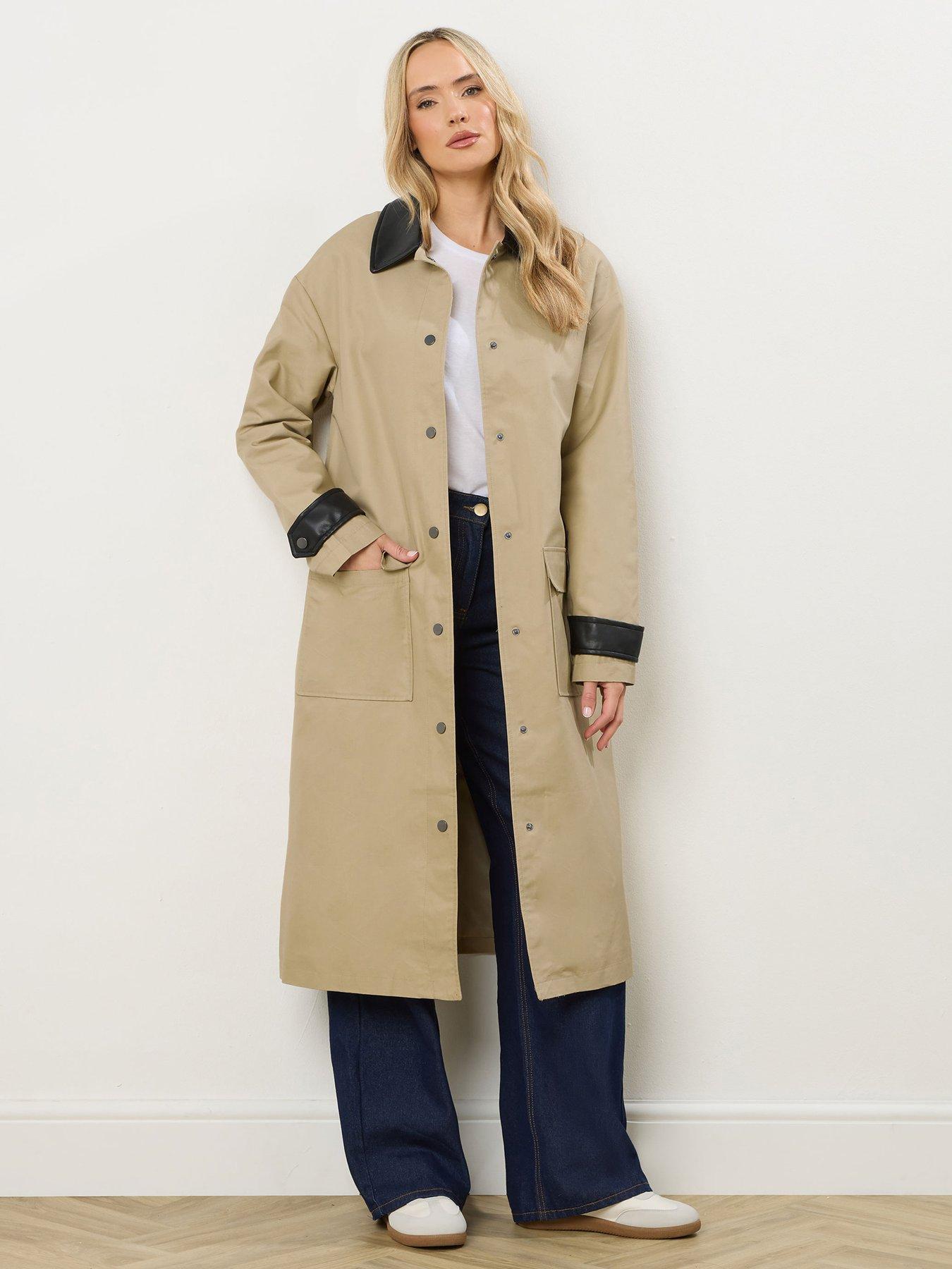  image of long-tall-sally-longline-car-coat-natural