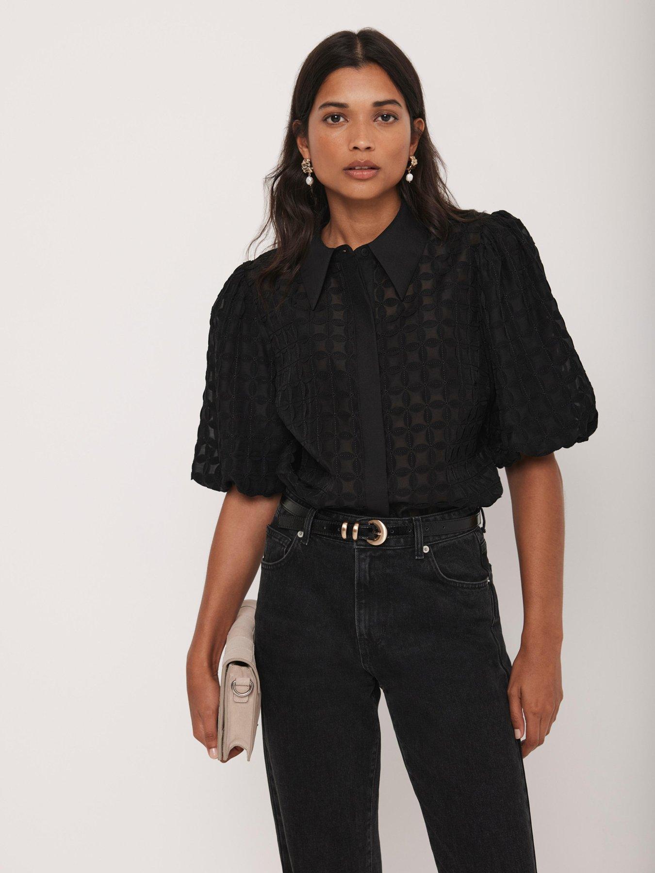 undefined Black Disc Detail Shirt