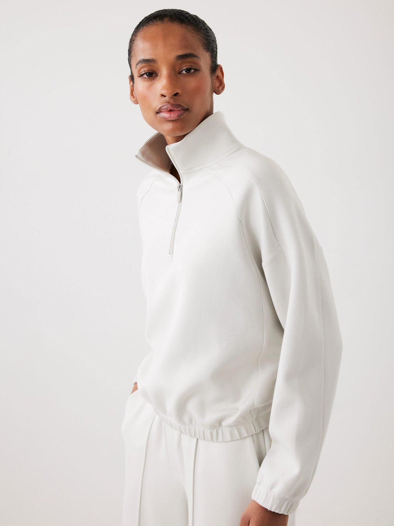  image of mint-velvet-cream-super-soft-sweatshirt-white