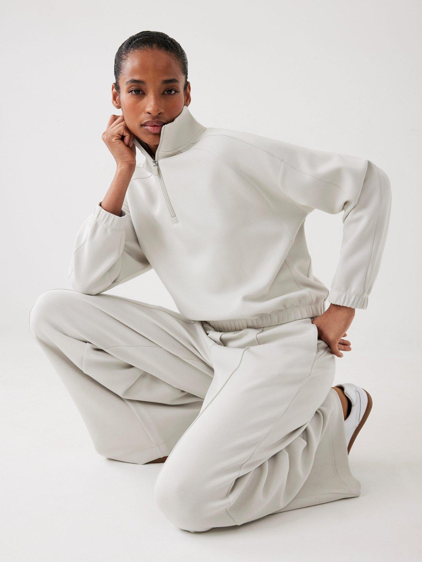  image of mint-velvet-cream-super-soft-sweatshirt-white