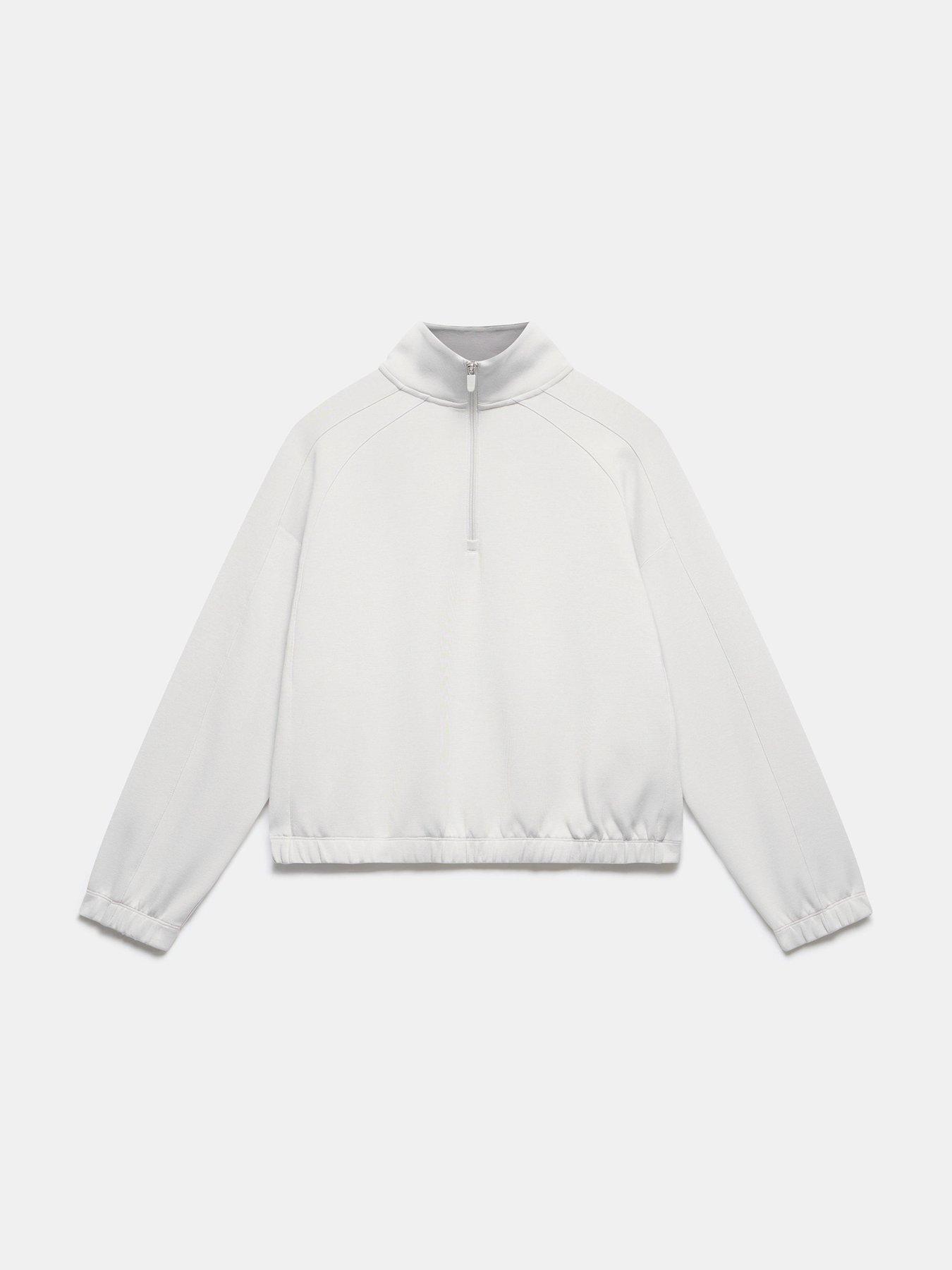  image of mint-velvet-cream-super-soft-sweatshirt-white