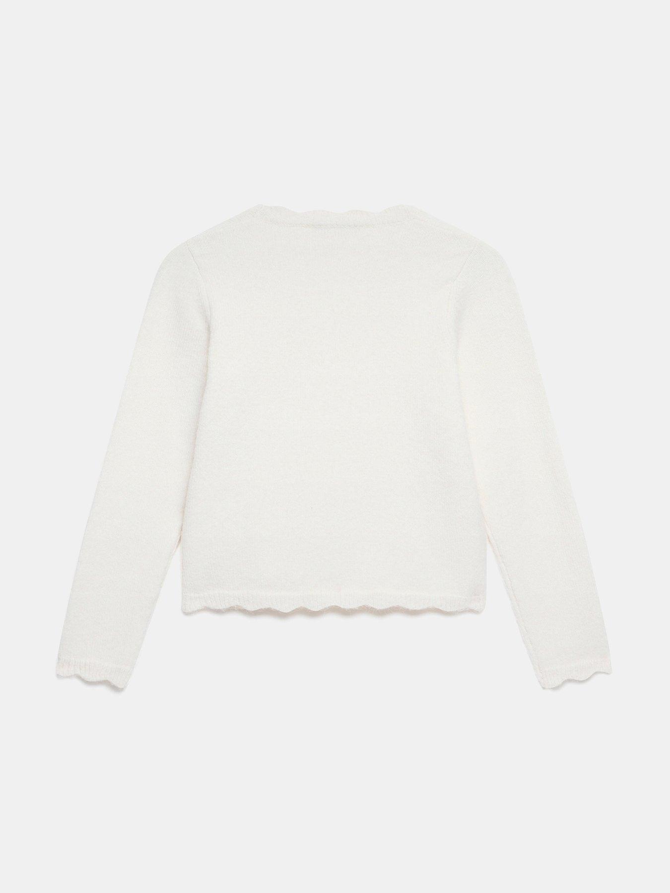  image of mint-velvet-cosy-scallop-cardigan-cream