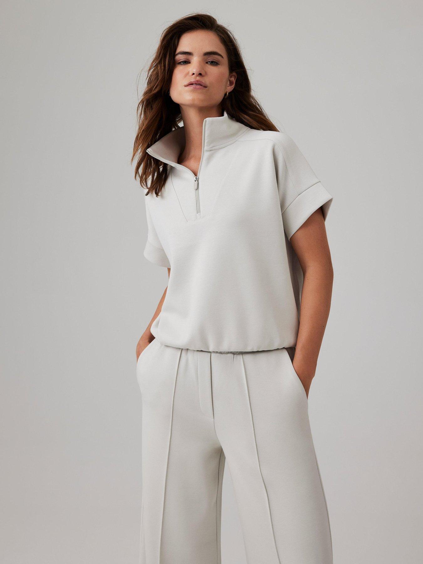 Mint Velvet Cream Super Soft Sweatshirt - White