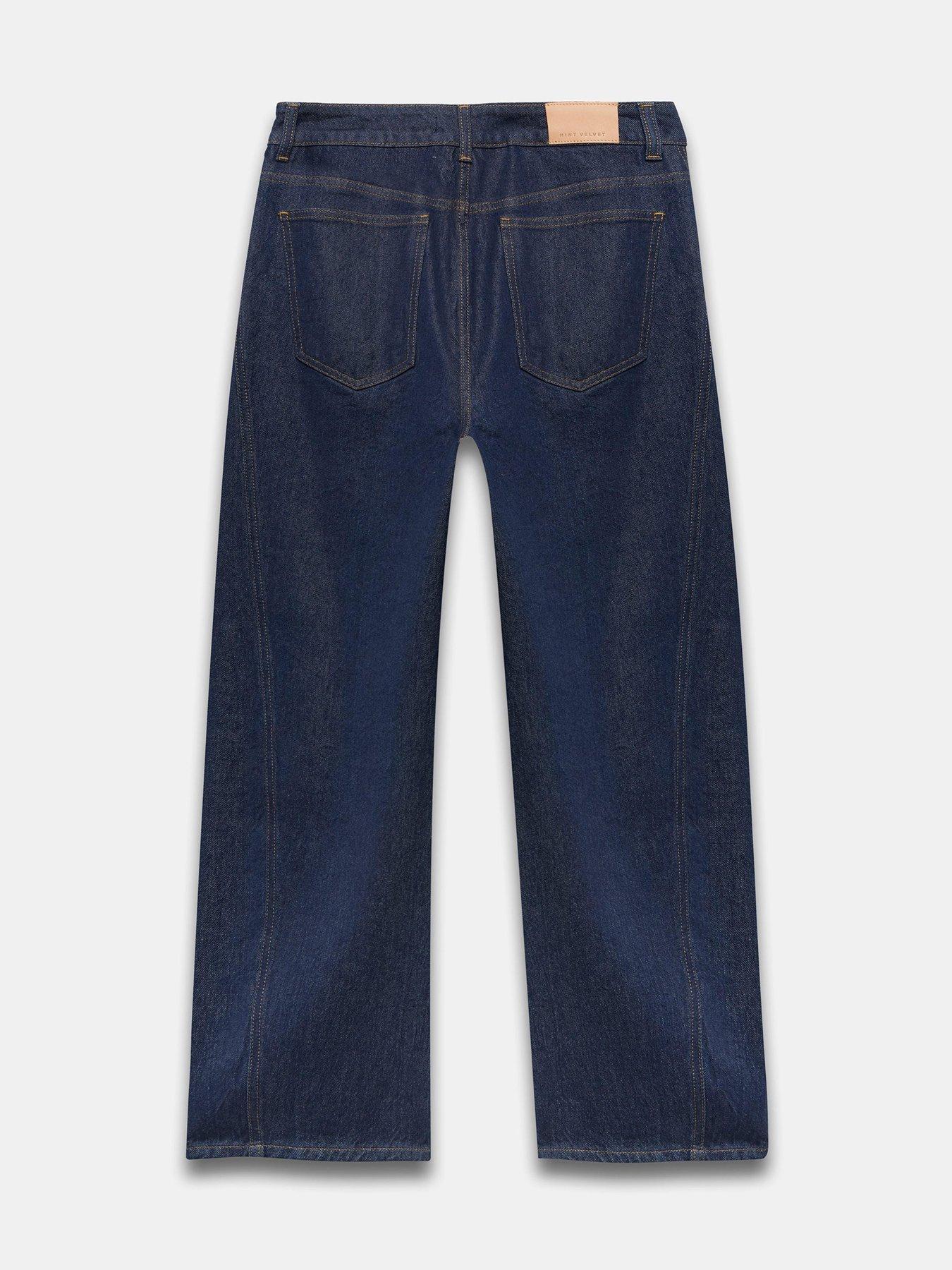 Image 6 of 6 of Mint Velvet Dark Indigo Barrel Jean